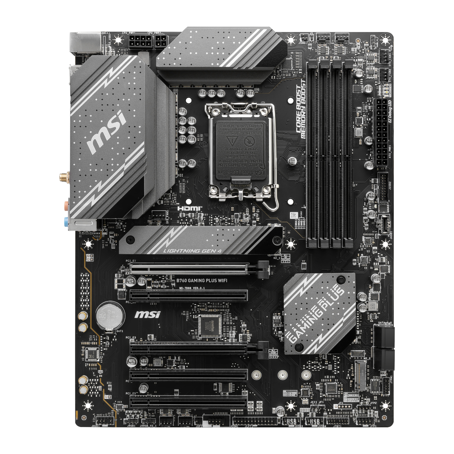 MSI_B760GAMINGPLUSWIFI_wr_02a MSI B760 GAMING PLUS WIFI DDR5 LGA1700 ATX Motherboard