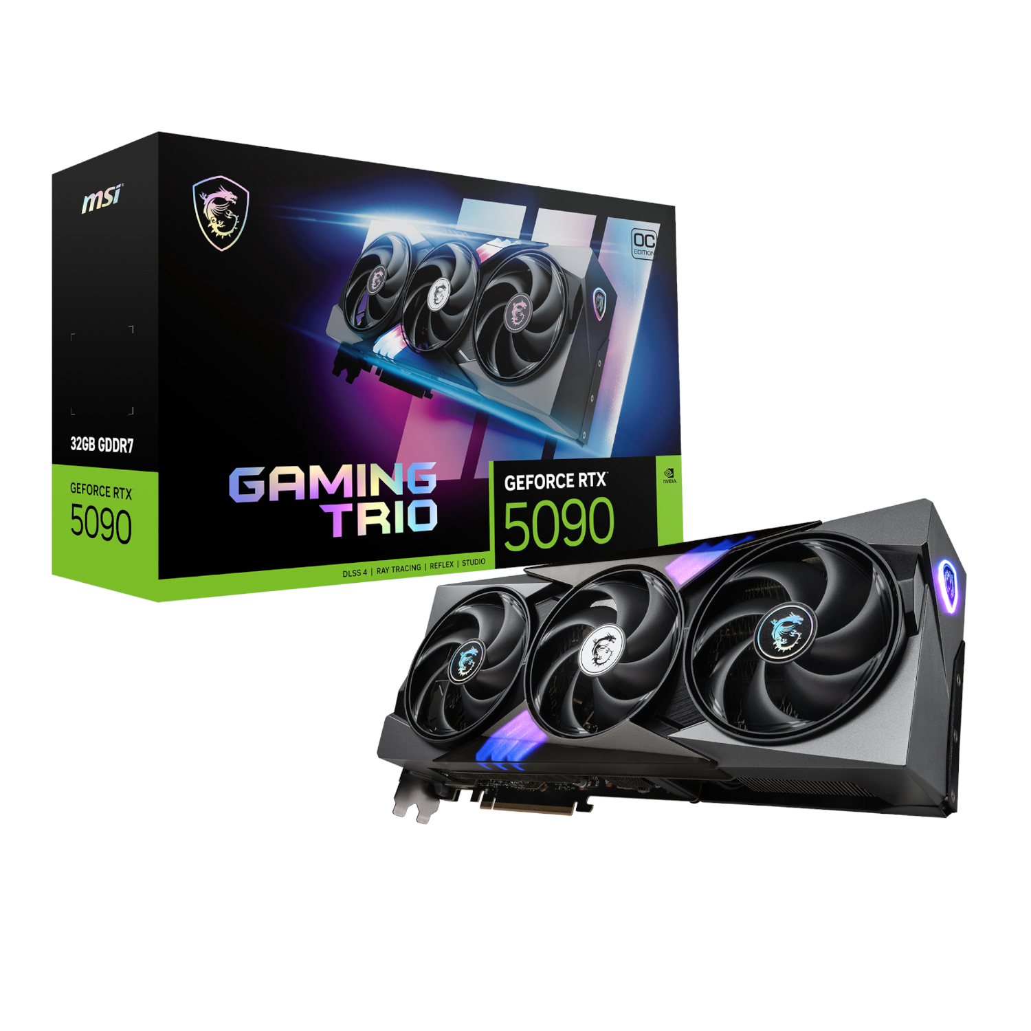 MSI_RTX5090GAMINGTRIOOC32GB_wr_01a MSI GeForce RTX 5090 GAMING TRIO OC 32G Graphics Card