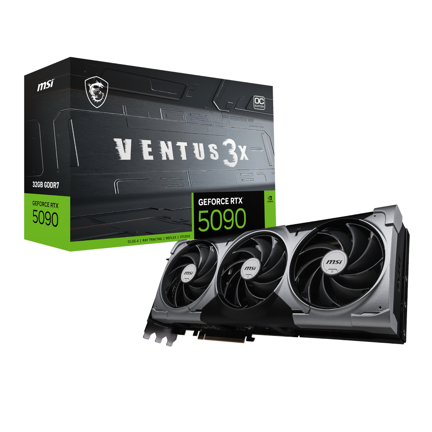 MSI_RTX5090VENTUS3XOC32GB_wr_01a MSI GeForce RTX 5090 VENTUS 3X OC 32G Graphics Card