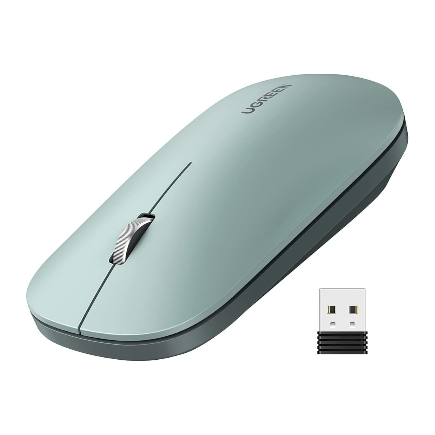 MU001-90374_UGreen-Portable-2.4GHz-Wireless-Mouse-Green_wr_01 UGREEN Portable 2.4GHz Wireless Mouse - Green