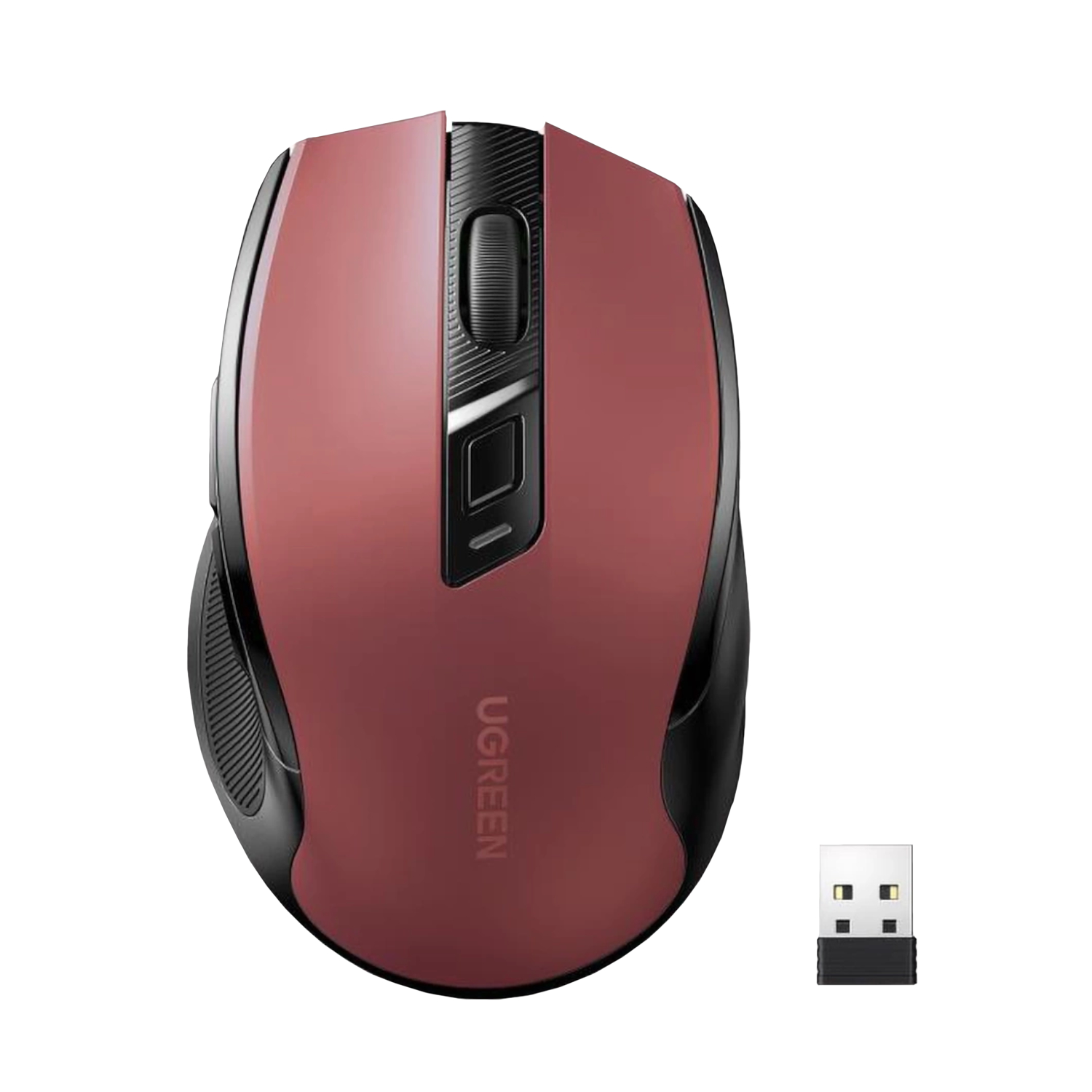 MU006-25752_UGreen-MU006-2.4GHz-Wireless-Optical-Mouse-Red_wr_01 UGREEN MU006 2.4GHz Wireless Optical Mouse - Red
