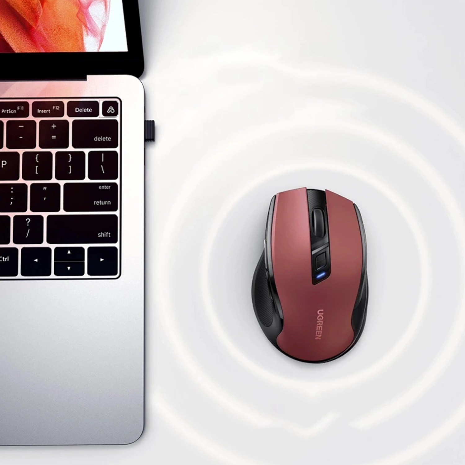 MU006-25752_UGreen-MU006-2.4GHz-Wireless-Optical-Mouse-Red_wr_05 UGREEN MU006 2.4GHz Wireless Optical Mouse - Red