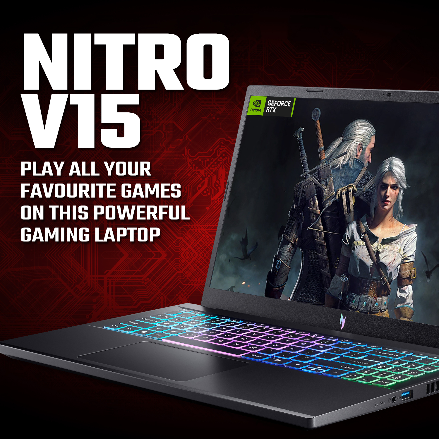 NH.U3NEA.001_Acr-NITRO-V-15-Gaming-Laptop-15.6inch_ls01 Acer NITRO V 15 Gaming Laptop 15.6" | AMD Ryzen 5 | 16GB | 512GB | RTX 5050 8GB | Windows 11 Home