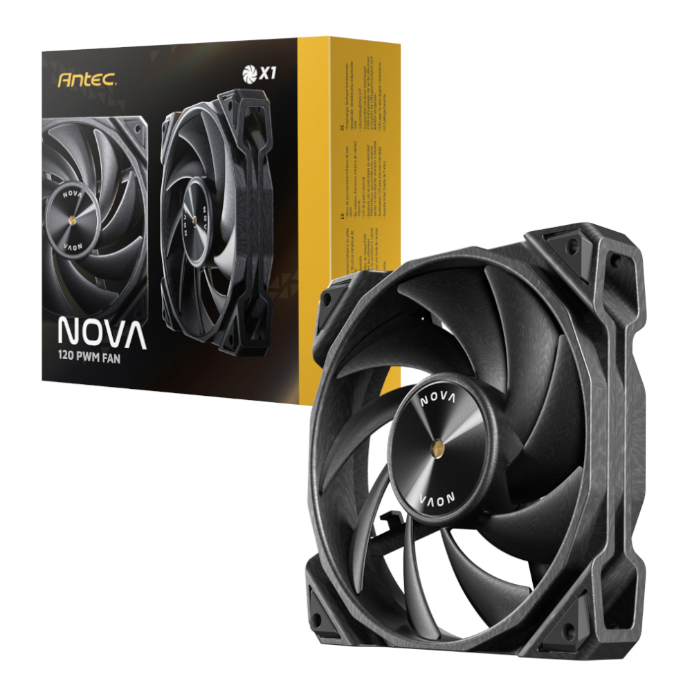 NOVA-120_wr_01 Antec NOVA 120 PWM Fan with Speed Controller - Black