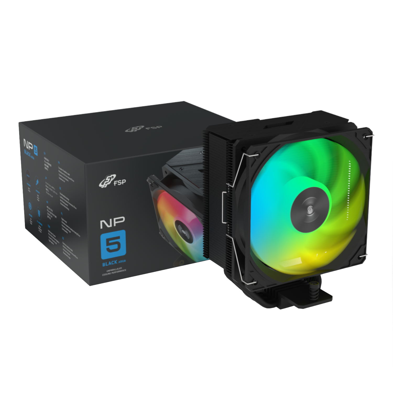 NP5-BA_FSP-NP5-BA-ARGB-120mm-PWM-CPU-Air-Cooler-Black_wr_01a FSP NP5-BA 120mm PWM ARGB CPU Air Cooler – Black