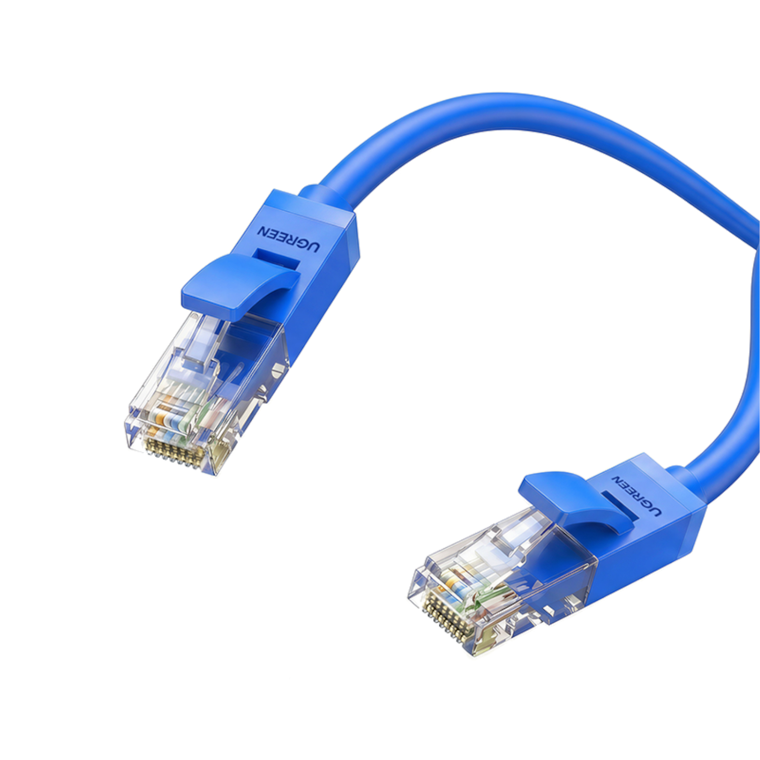 NW102-11201_UGREEN-Cat6-UTP-Flat-Ethernet-Blue-Cable-1-Metre_wr_02a UGREEN Cat6 UTP Flat Ethernet Blue Cable - 1 Metre