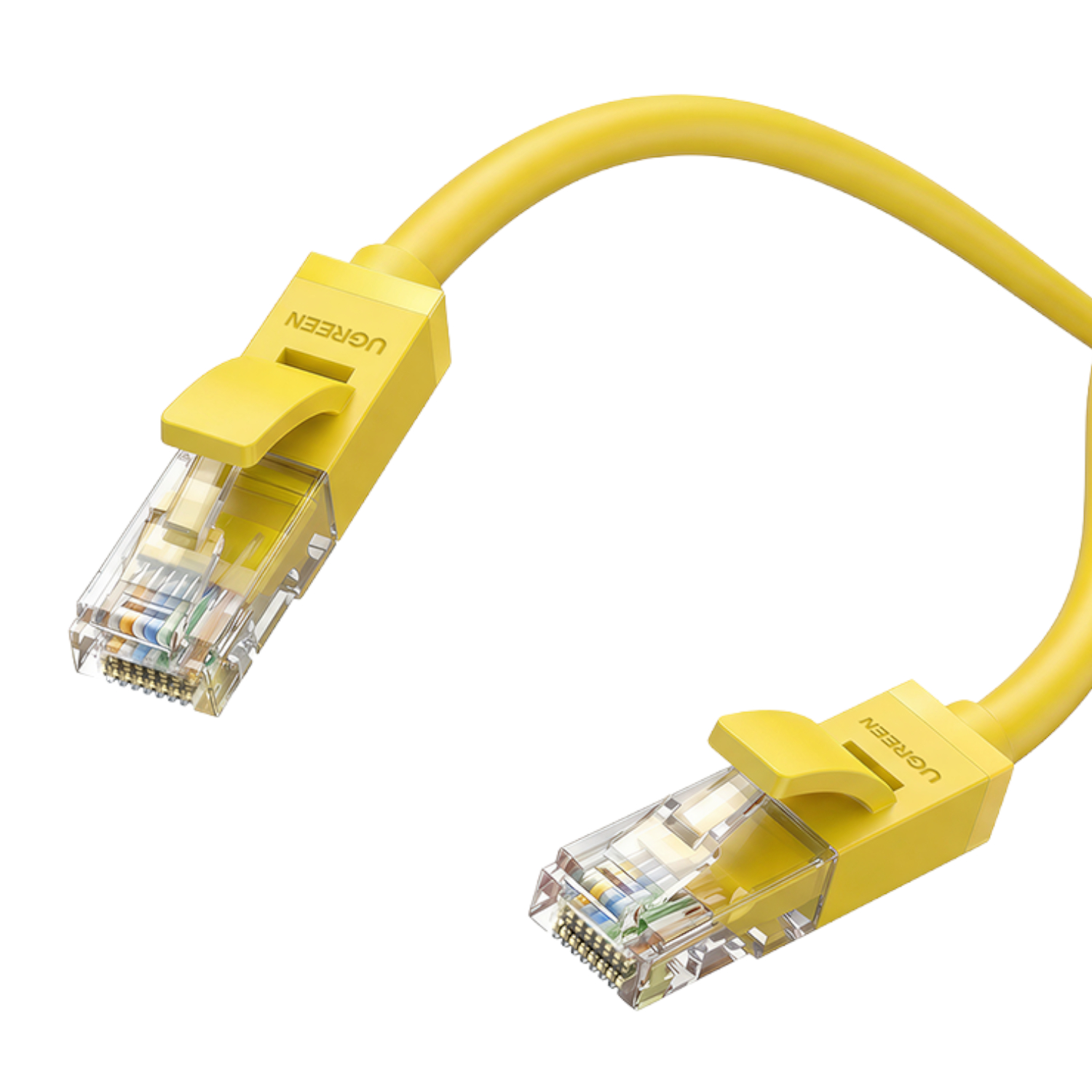 NW102-15860_-UGREEN-Cat6-RJ45-Gigabit-Ethernet-Cable-Ylw_01-2 UGREEN RJ45 CAT6 2m LAN Network Cable – (1Gbps, 250MHz) – Yellow