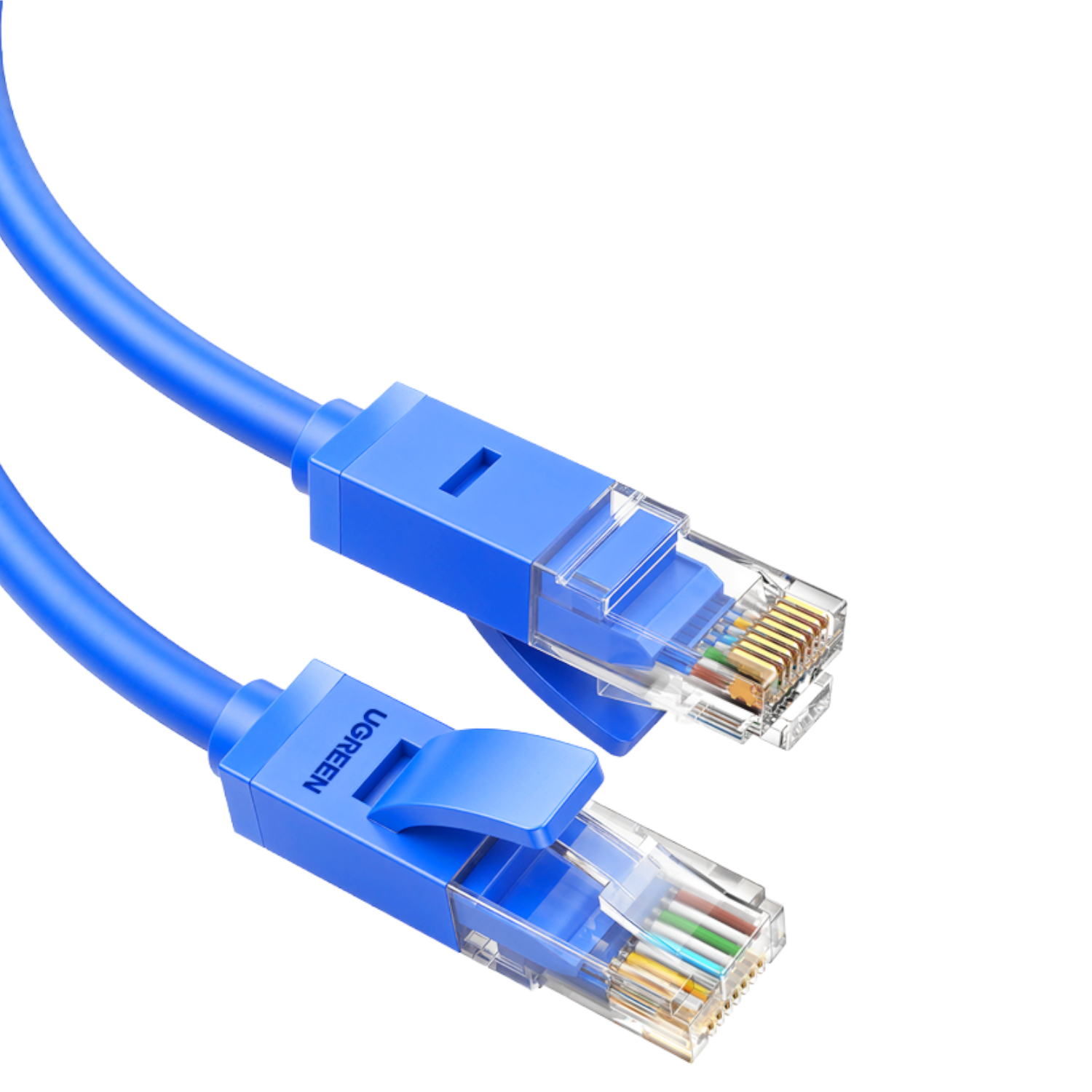 NW102-15996_-UGREEN-Cat6-RJ45-Gigabit-Ethernet-Cable-Blu UGREEN RJ45 CAT6 0.5m LAN Network Cable - (1Gbps, 250MHz) - Blue