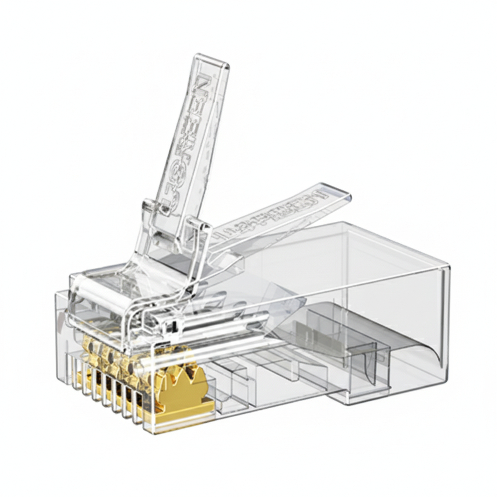 NW120-50962_01 UGREEN Cat6 RJ45 Modular Plugs (50 Pcs)–Transparent with Gold Contacts