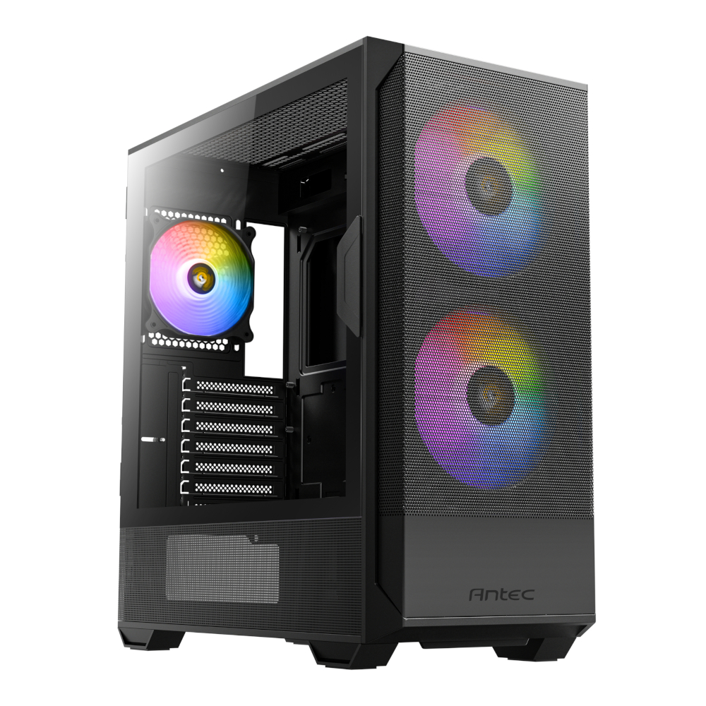 NX416L_wr_01 Antec NX416L ATX | Micro-ATX | ITX ARGB Mid-Tower Gaming Chassis - Black