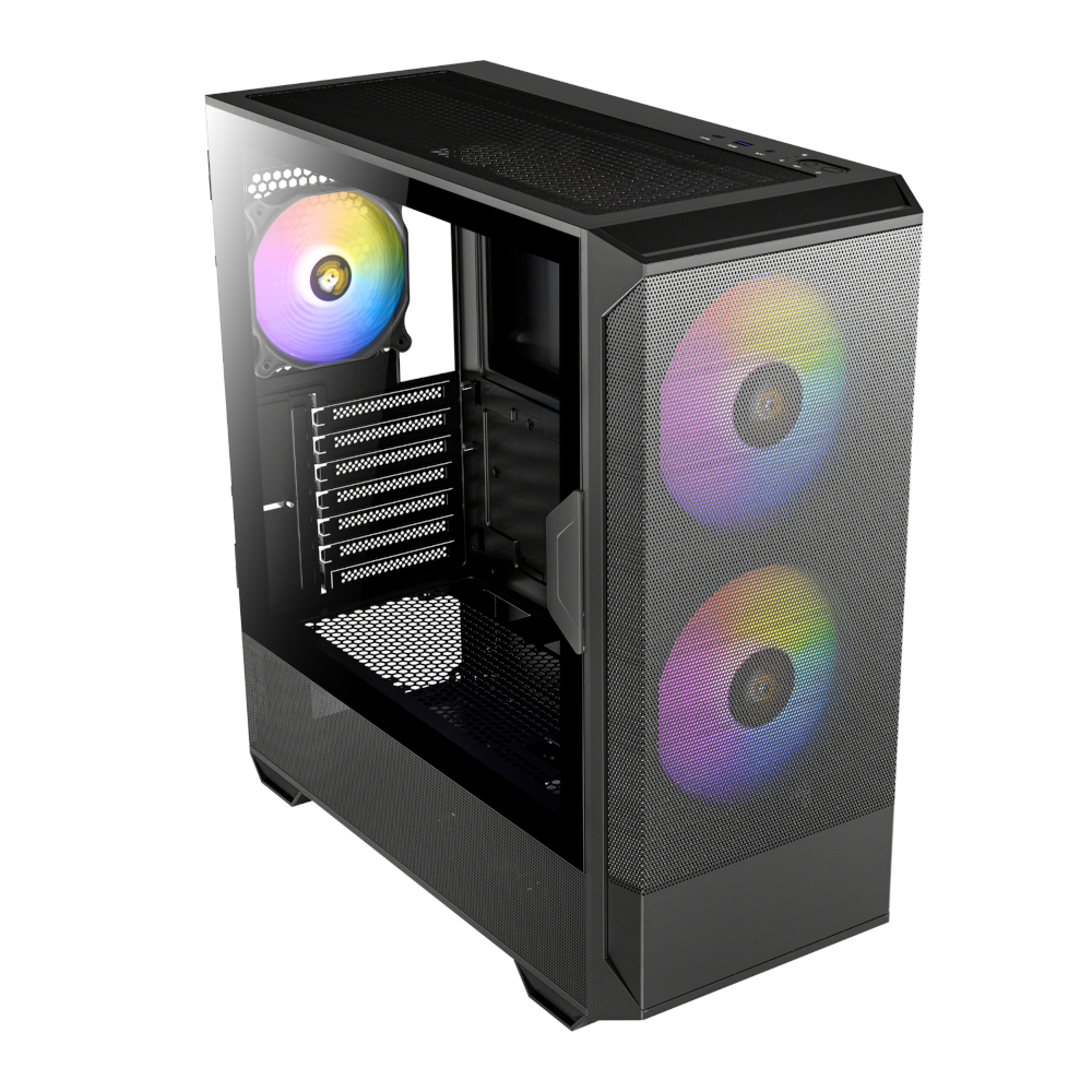 NX416L_wr_05 Antec NX416L ATX | Micro-ATX | ITX ARGB Mid-Tower Gaming Chassis - Black