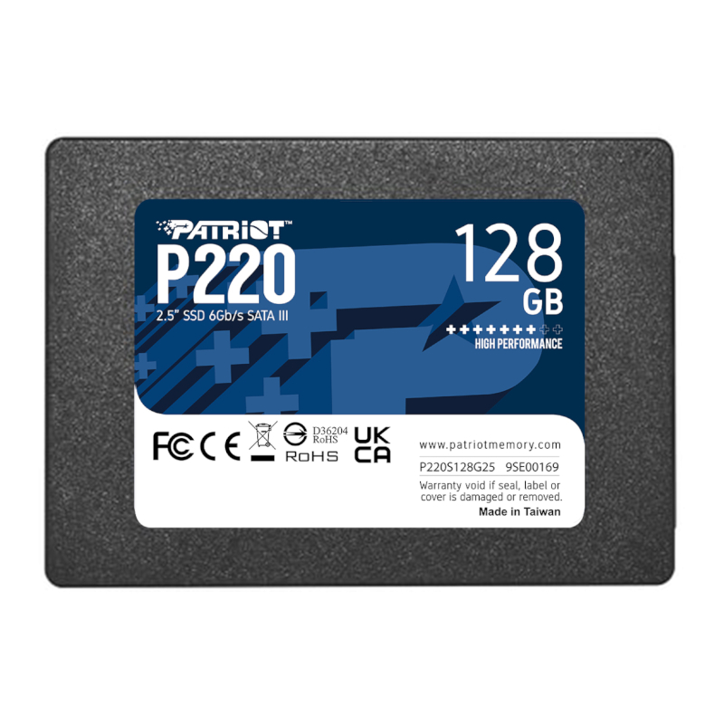 P220S128G25_wr_01 Patriot P220 128GB 2.5" SSD