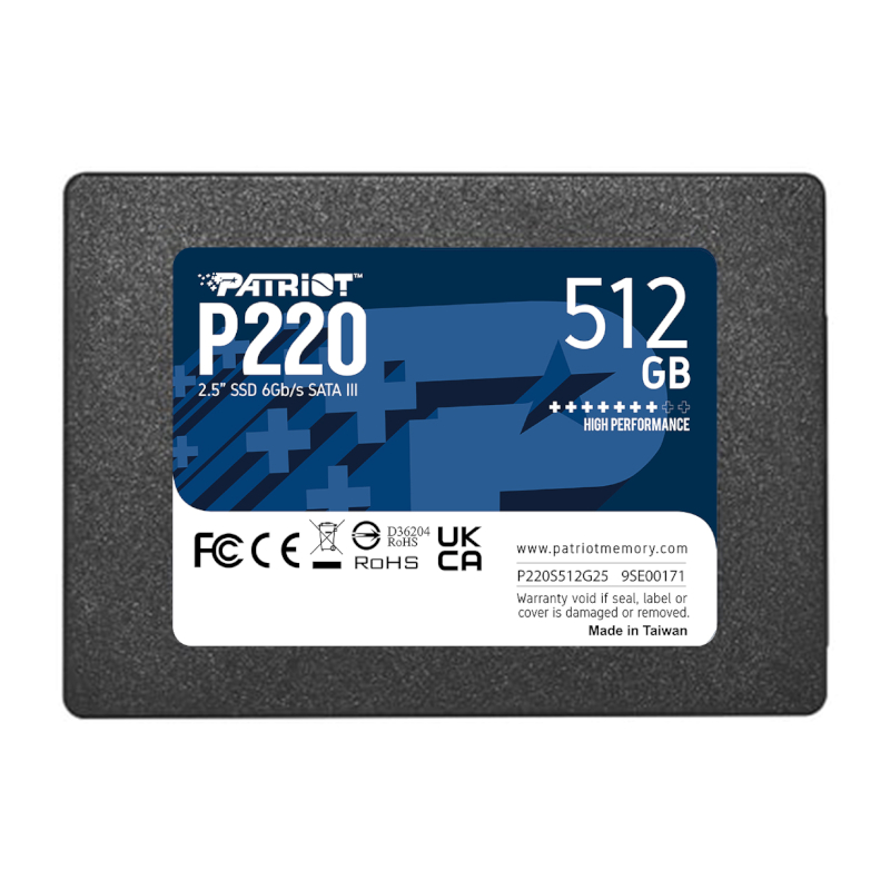 P220S512G25_wr_01 Patriot P220 512GB 2.5" SSD