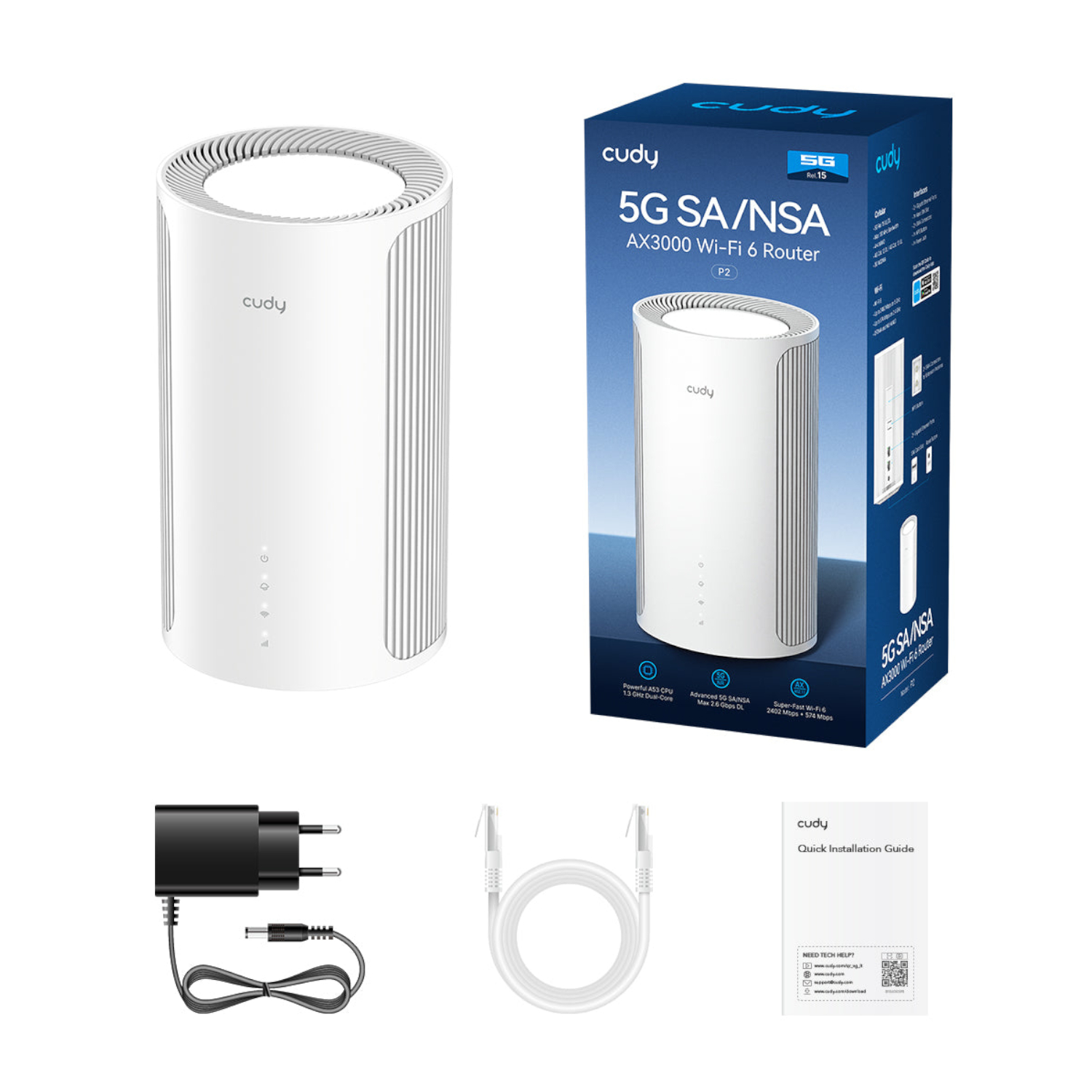 P2_Cudy-AX3000-5G-Wifi-6-Router_White Cudy AX3000 Dual Band 5G Wi-Fi 6 LTE Router -White