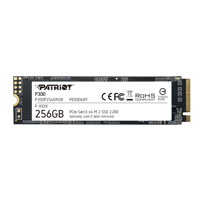 P300P256GM28_wr_01 Patriot P300 256GB M.2 PCIe NVMe SSD
