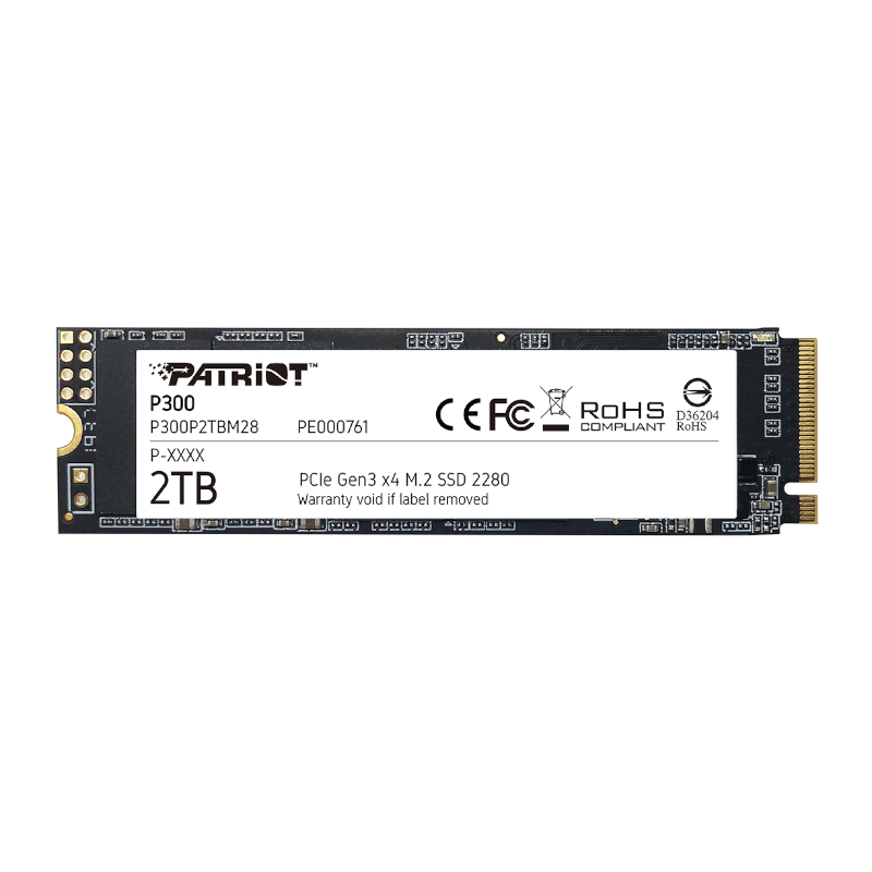 P300P2TBM28_wr_01 Patriot P300 2TB M.2 PCIe NVMe SSD