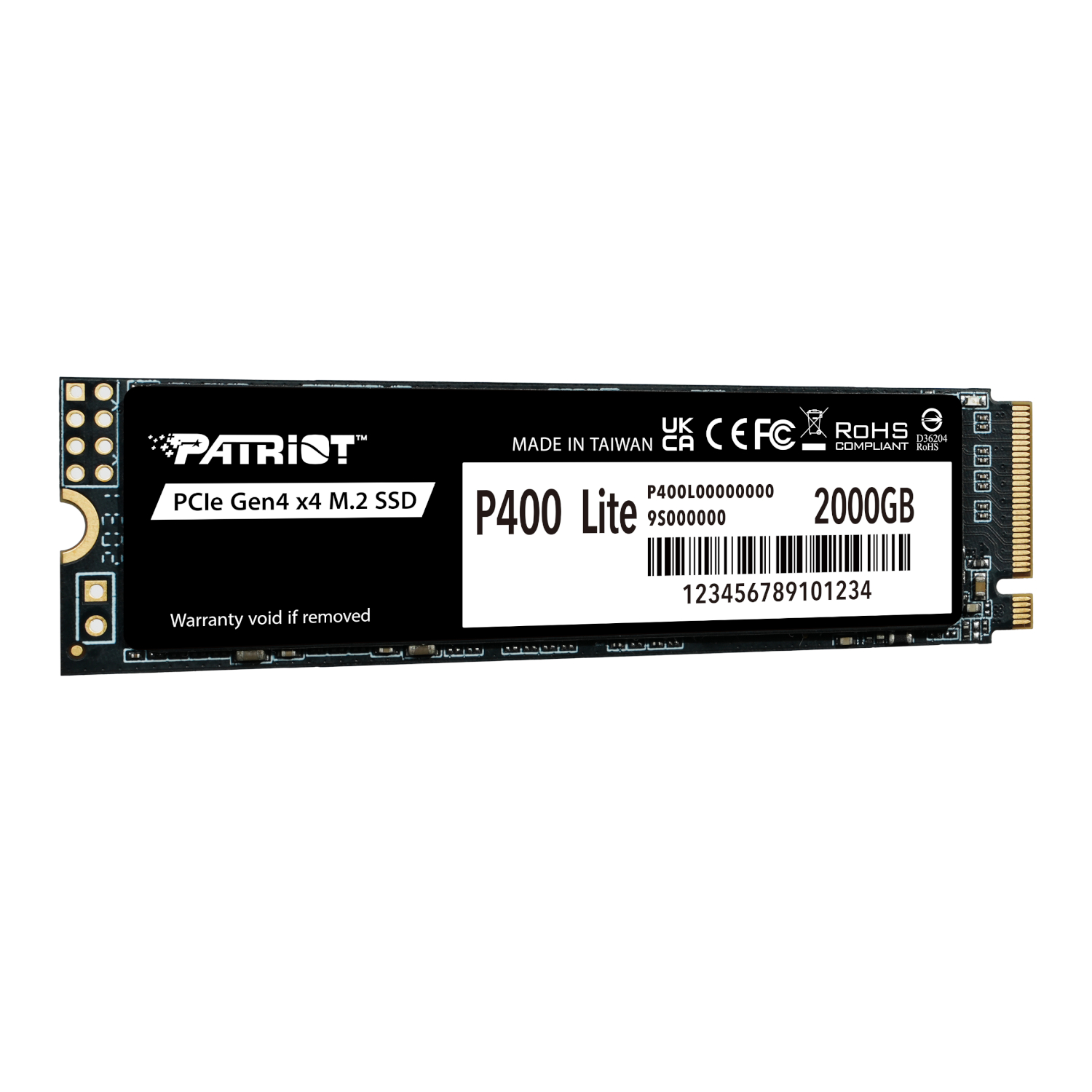 P400LP2KGM28H_Patriot-P400-Lite-2TB-M.2-PCIe-Gen-4-x4-NVMe-SSD_wr_02 Patriot P400 Lite 2TB M.2 PCIe Gen 4 x4 NVMe SSD