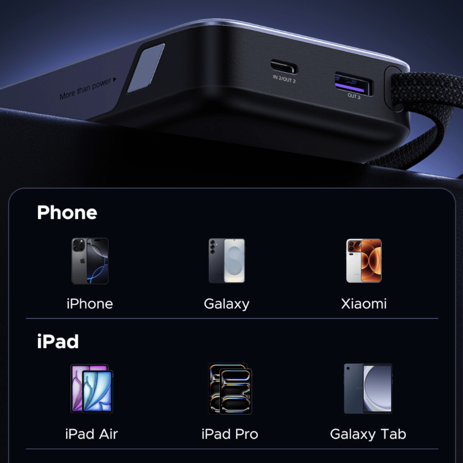 PB537-95178B_UGREEN_Nexode_Power_Bank_20000mAh_55W_wi_wr_07 UGREEN Nexode Power Bank 20000mAh 55W with built-in USB Type-C Cable