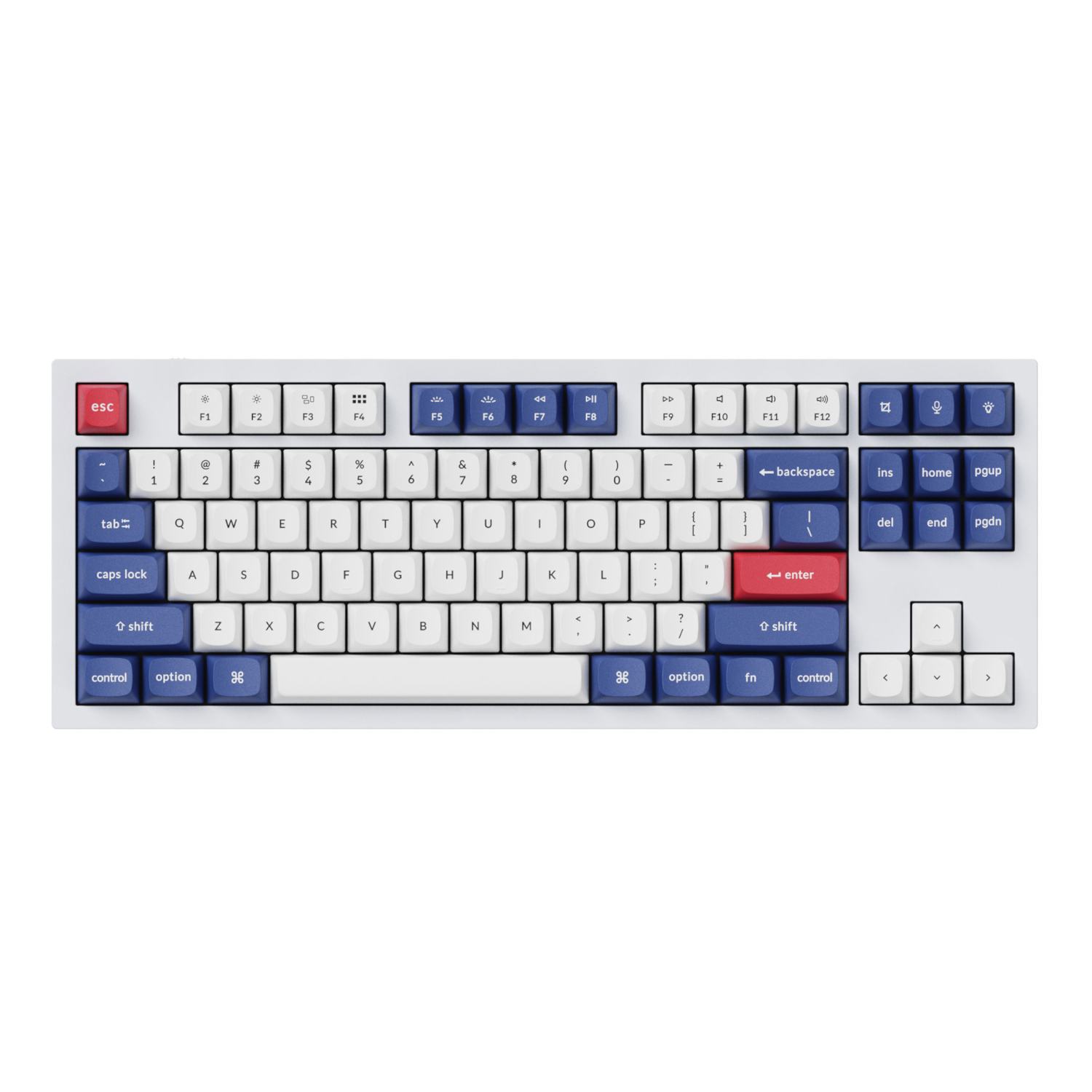 PBT-53_Keychron-Double-Shot-PBT-OSA-Full-Set-Keycap-Set-Blue-White_wr_03a Keychron Double-Shot PBT OSA Keycap Set - Blue and White