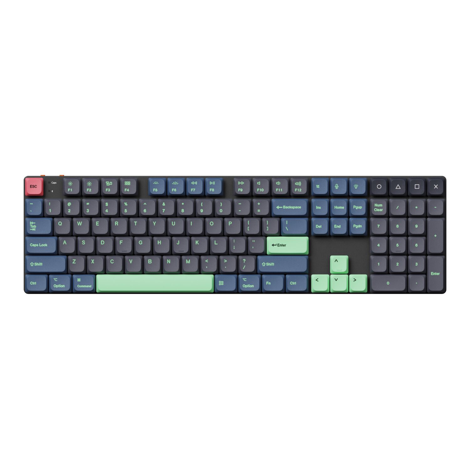 PBT-62-WR-03 Keychron Low Profile Dye-Sub PBT LSA Full Set Keycap Set – Hacker Edition (133 Keys, PBT, Low Profile)
