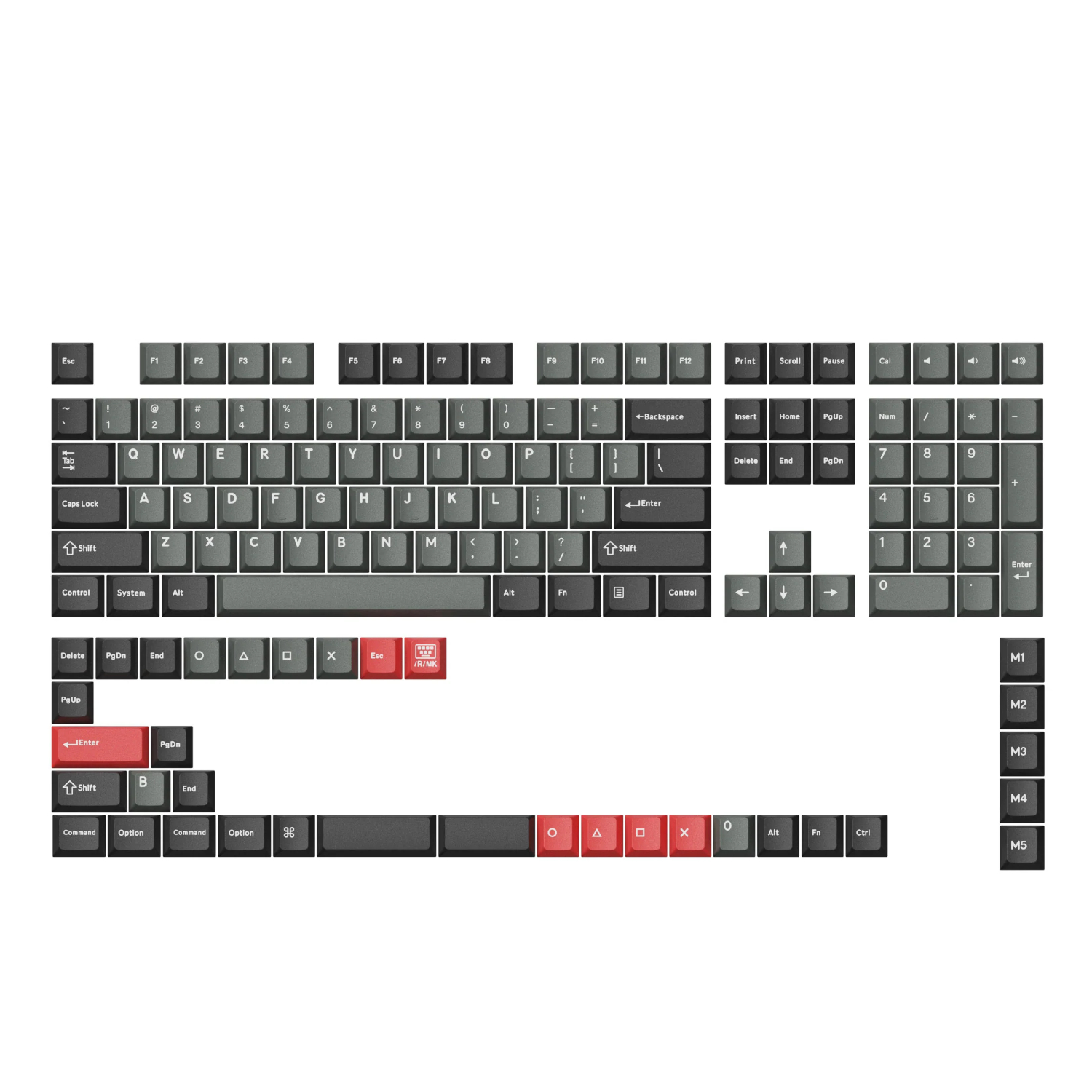 PBT-65_Keychron-Cherry-Profile-Dolch-Red-PBT-Full-Keycap-Set_wr_01b Keychron Cherry Profile Dolch Red PBT Full Keycap Set