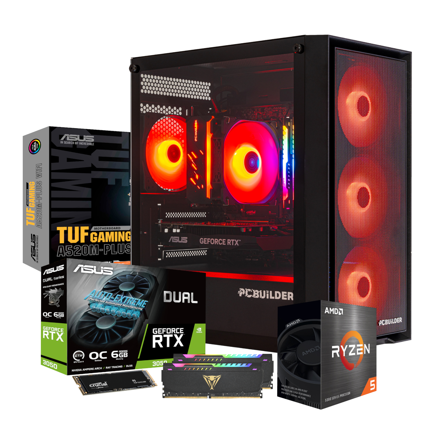 PCB_SENTINEL_01_wr_02f PCBuilder Ryzen 5 5600XT SENTINEL Windows 11 Gaming PC