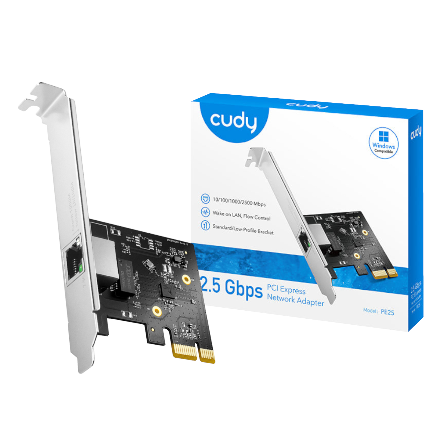 PE25_Cudy-2.5Gbps-PCI-E-Ethernet-Adapter_wr_01a Cudy 2.5Gbps PCI-E Ethernet Adapter