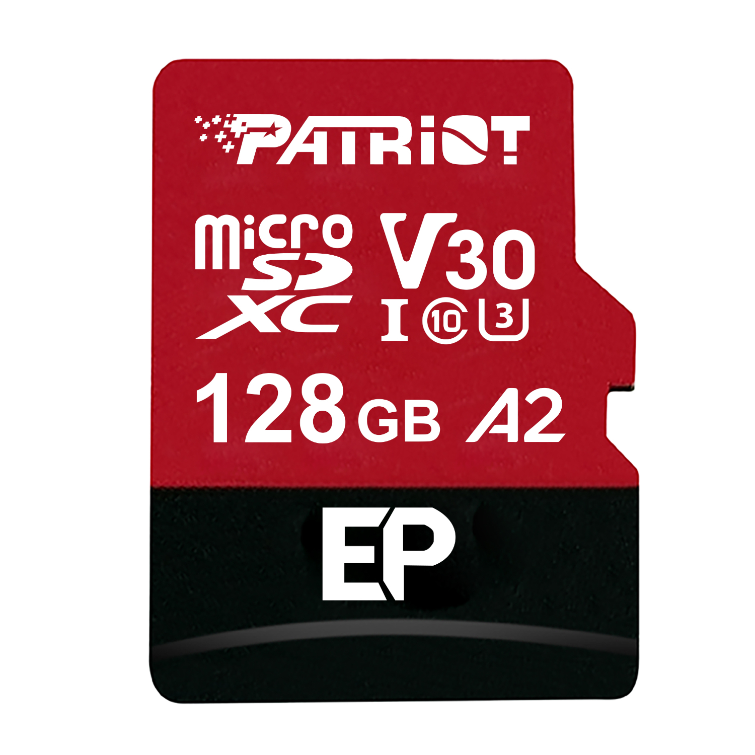 PEF128GEP32MCX_Patriot-EP-Series-128GB-MICRO-SDXC-V30-A2_wr_01 Patriot EP Series 128GB MICRO SDXC V30 A2 (w/o Adaptor)