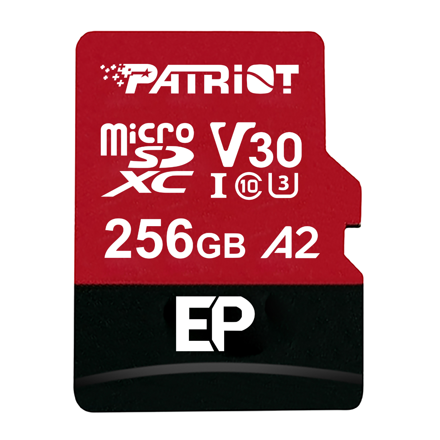 PEF256GEP32MCX_Patriot-EP-Series-256GB-MICRO-SDXC-V30-A2_wr_01 Patriot EP Series 256GB MICRO SDXC V30 A2 (w/o Adaptor)