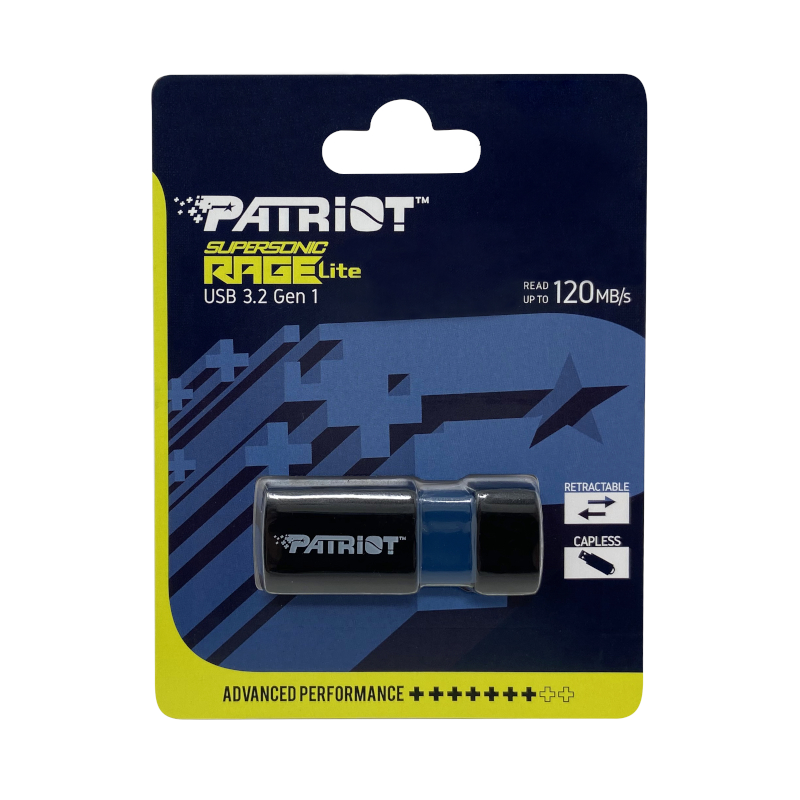 PEF512GRLB32U_wr_07 Patriot Rage Lite 512GB USB3.2 Flash Drive - Black