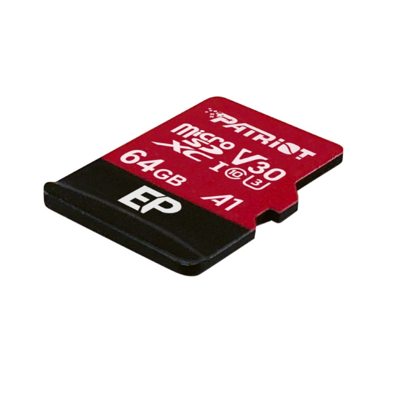 PEF64GEP31MCX_wr_02 Patriot EP V30 A1 64GB Micro SDXC Card + Adapter