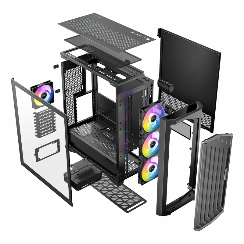 PERFOMANCE-1-FT-ARGB_wr_21 Antec Performance FT1 E-ATX |ATX |M-ATX | ITX ARGB Full-Tower Gaming Chassis - Black