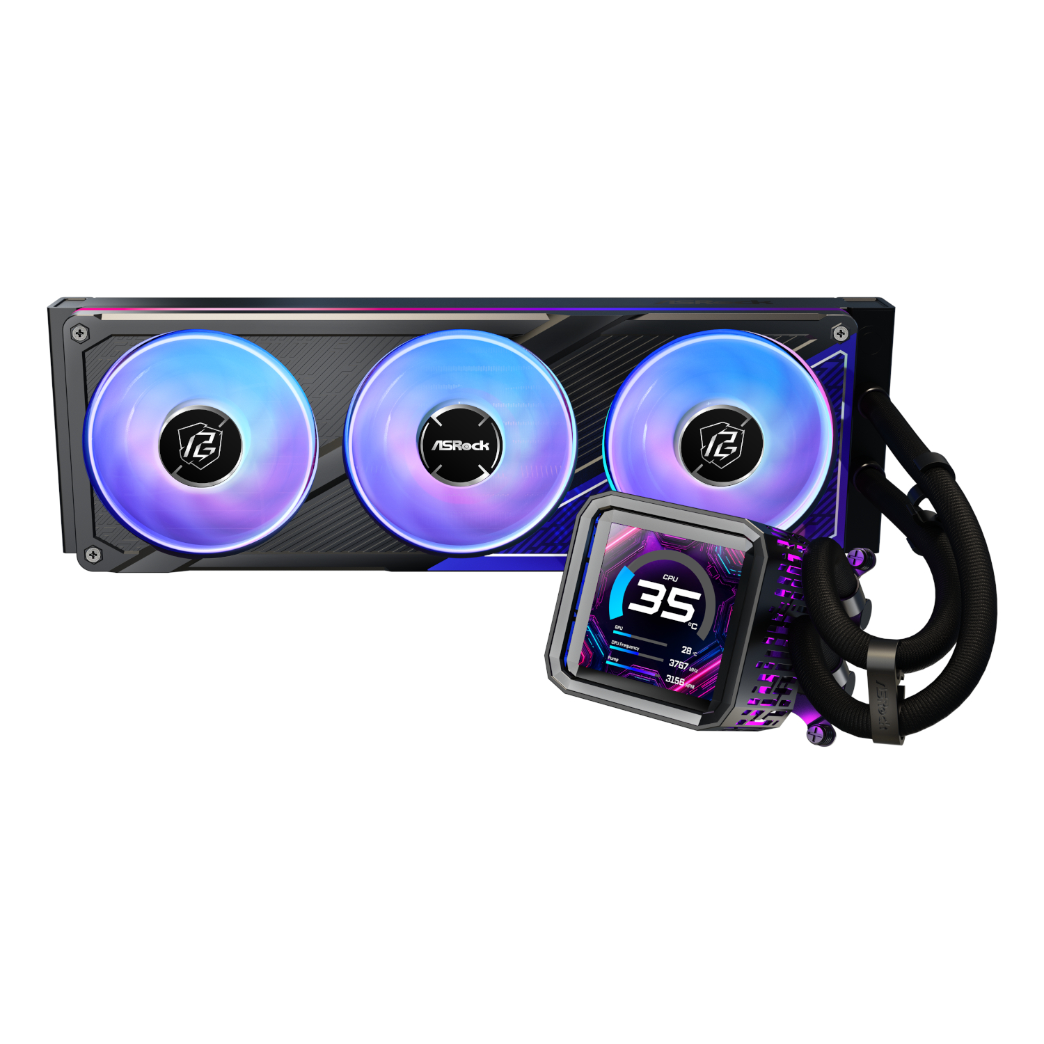 PHANTOM-GAMING-360-LCD_ASRock-Phantom-Gaming-360-LCD-All-in-one-Liquid-CPU-Cooler-Black_wr_02a ASRock Phantom Gaming 360 LCD All-in-one Liquid CPU Cooler - Black