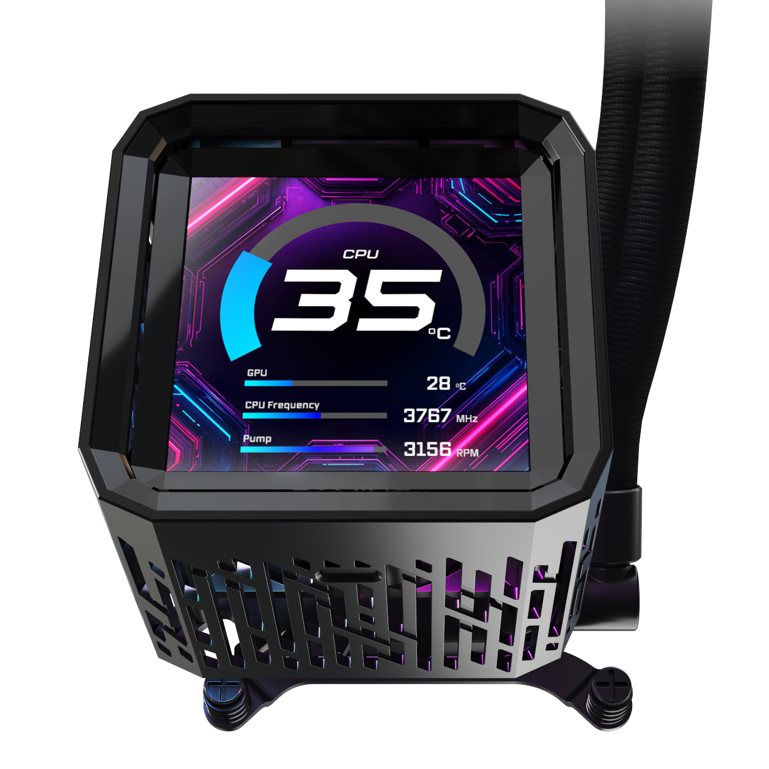 PHANTOM-GAMING-360-LCD_ASRock-Phantom-Gaming-360-LCD-All-in-one-Liquid-CPU-Cooler-Black_wr_05a ASRock Phantom Gaming 360 LCD All-in-one Liquid CPU Cooler - Black