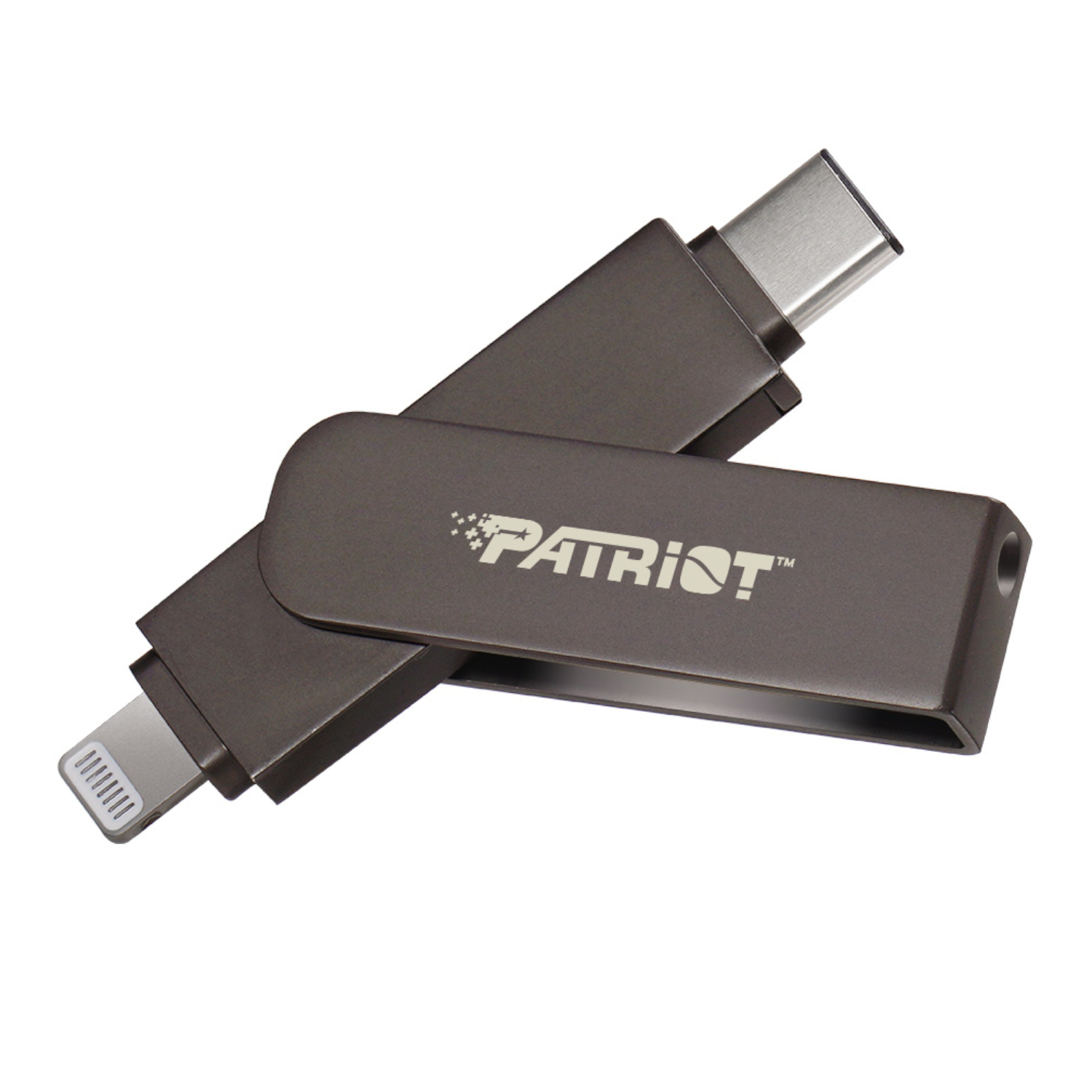 PI256GSKM30CL_Patriot-iLuxe-Stick-C-256GB-USB-3.2-GEN-1-Type-C-Lightning-Flash-Drive-Black_wr_01a Patriot iLuxe Stick C 256GB USB 3.2 GEN 1 Type C + Lightning Flash Drive - Black