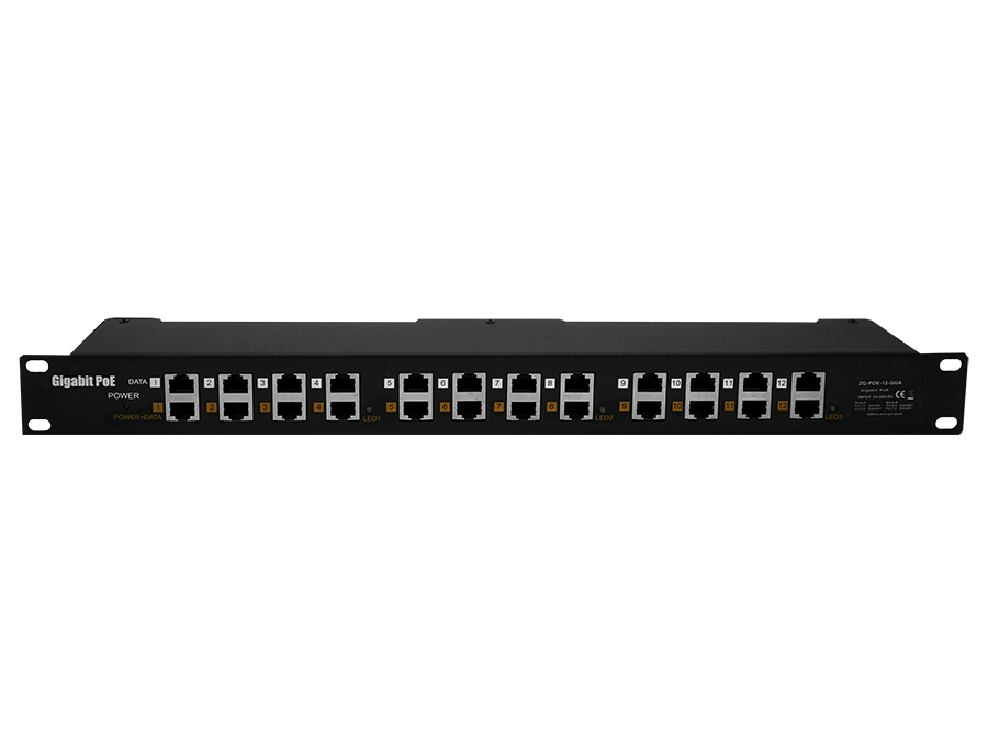 POE-12G 12 Port Gigabit Passive PoE Injector