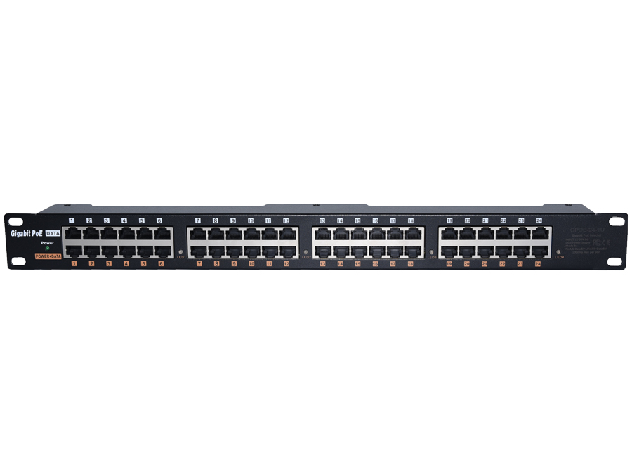 POE-24G 24 Port Gigabit Passive PoE Injector