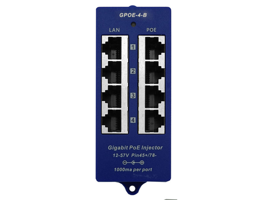 POE-4G 4 Port Gigabit Passive PoE Injector