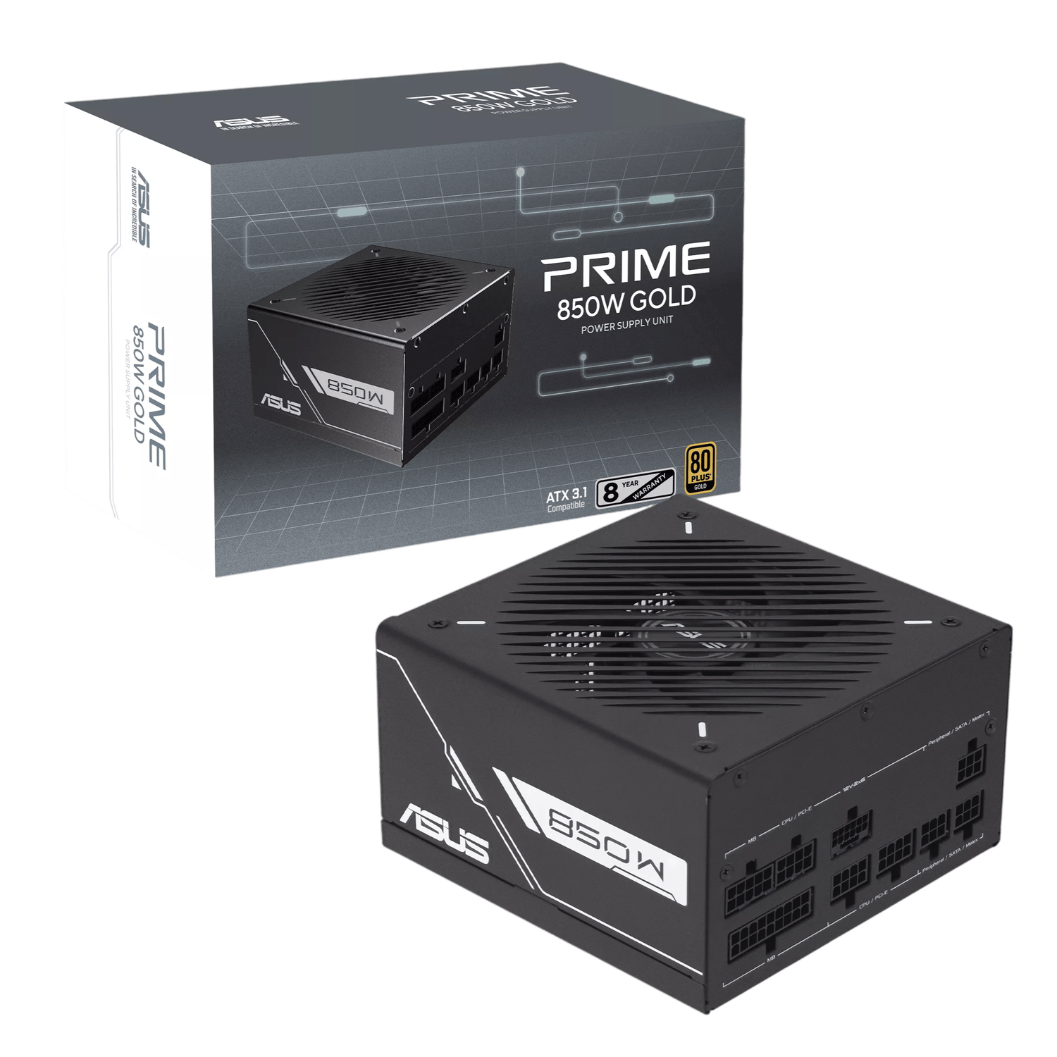 PRIME-850G_ASUS_Prime_850W_80PLUS_Gold_Black_Editio_wr_01 ASUS Prime 850W 80PLUS Gold Black Edition PCIe 5.0 Modular Power Supply