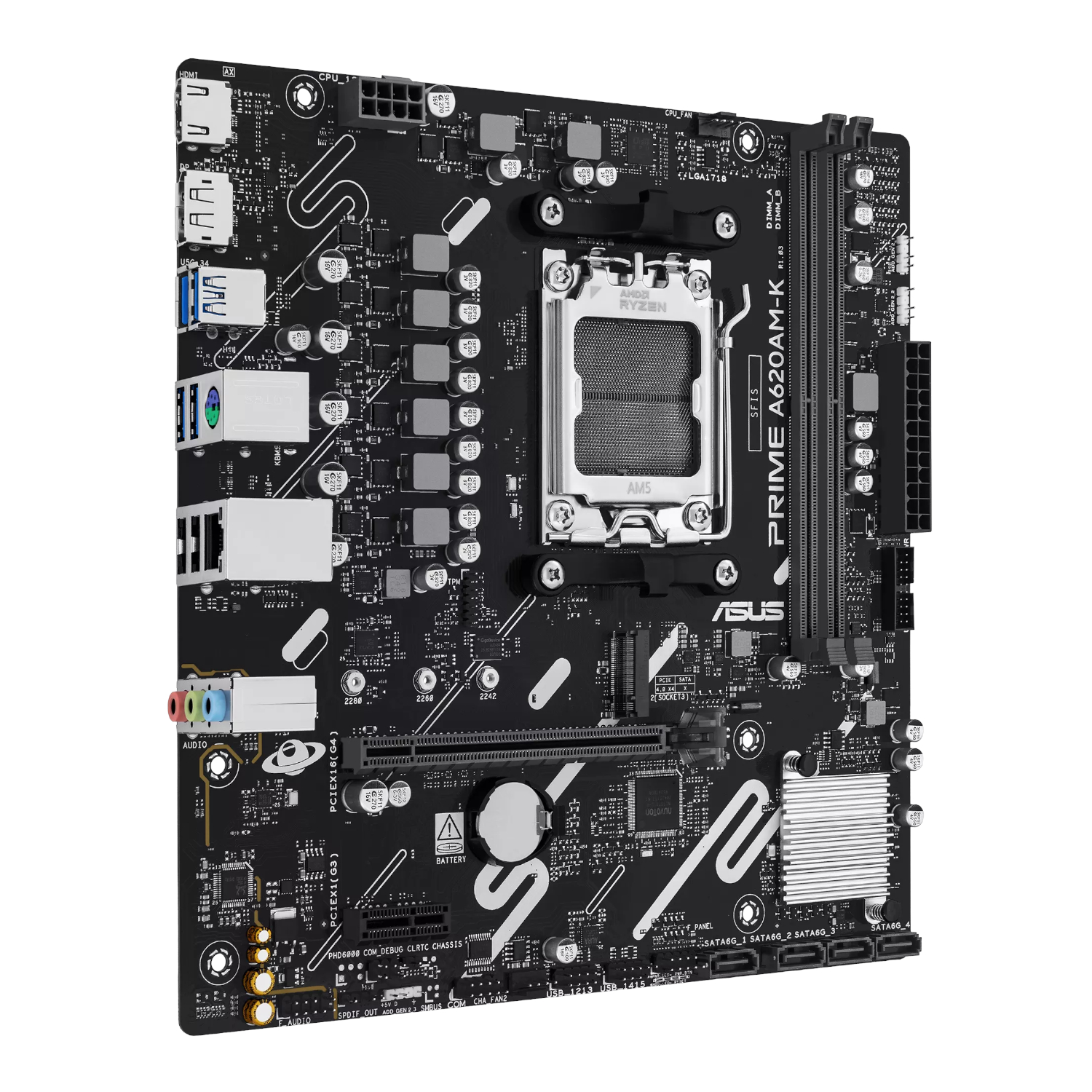PRIME-A620AM-K_Asus-PRIME-A620AM-K-AM5-M-ATX-Motherboard_wr_03 Asus PRIME A620AM-K AM5 M-ATX Motherboard