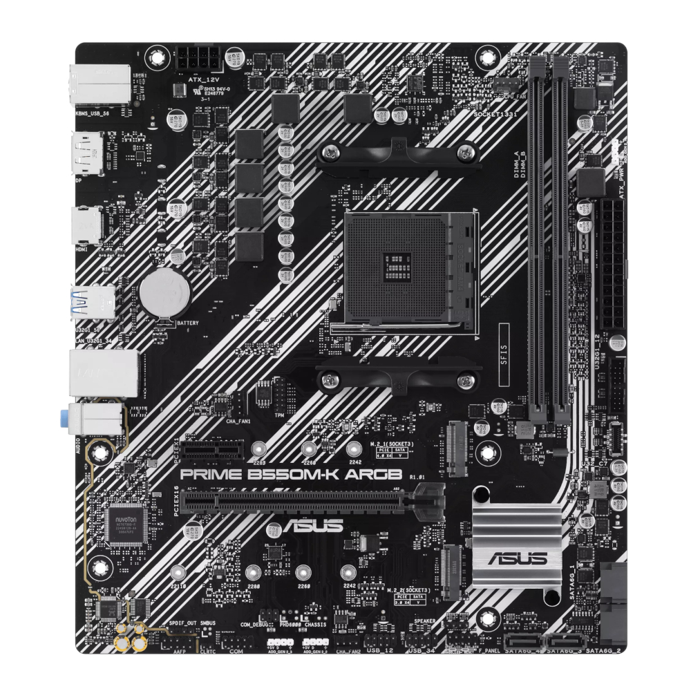 PRIME-B550M-KARGB_wr_02 Asus PRIME B550M-K ARGB AM4 M-ATX Motherboard