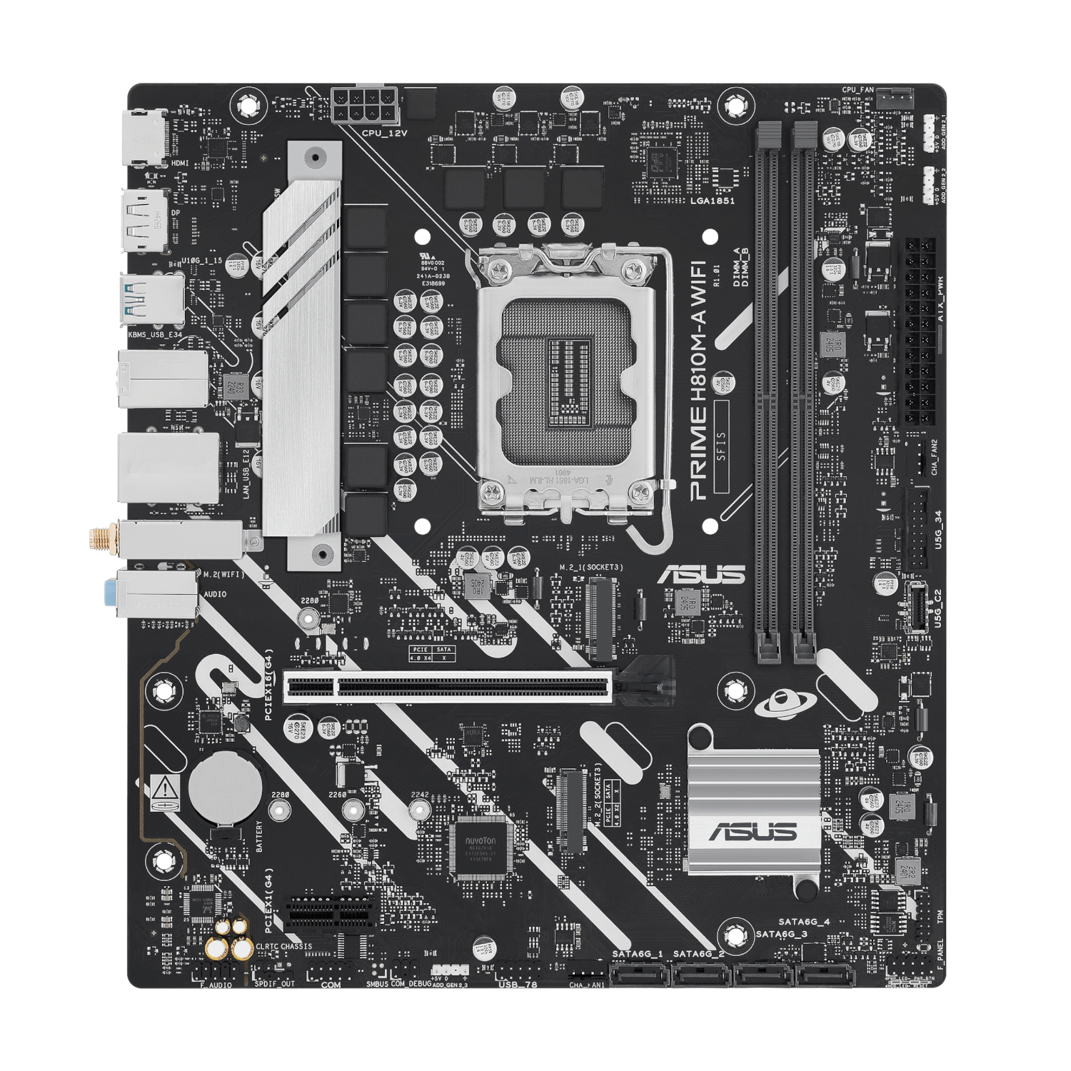 Asus PRIME H810M-A WIFI LGA1851 Micro ATX Motherboard