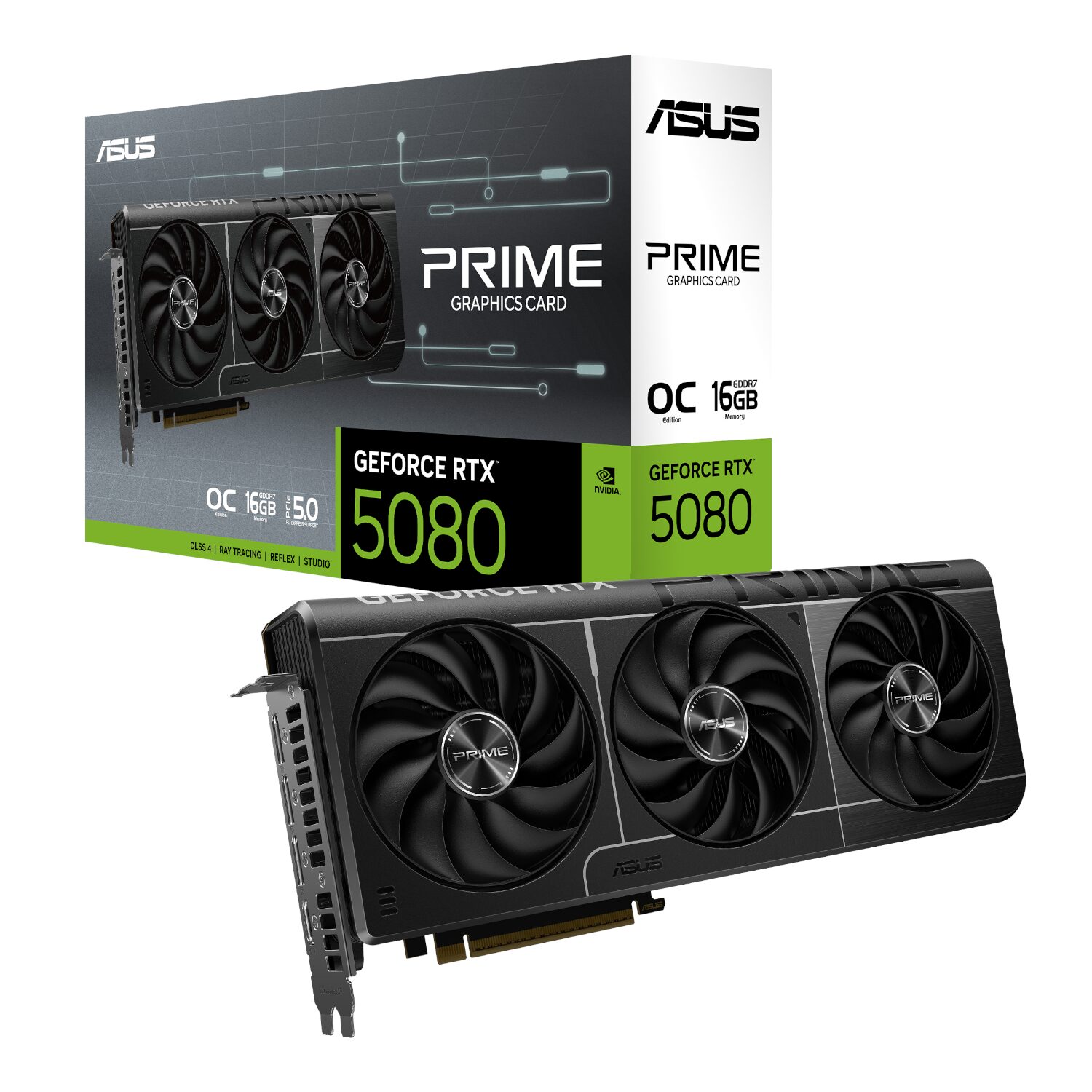 PRIME-RTX5080-O16G-WR-01 ASUS PRIME GeForce RTX 5080 16GB OC Edition GDDR7 Graphics Card
