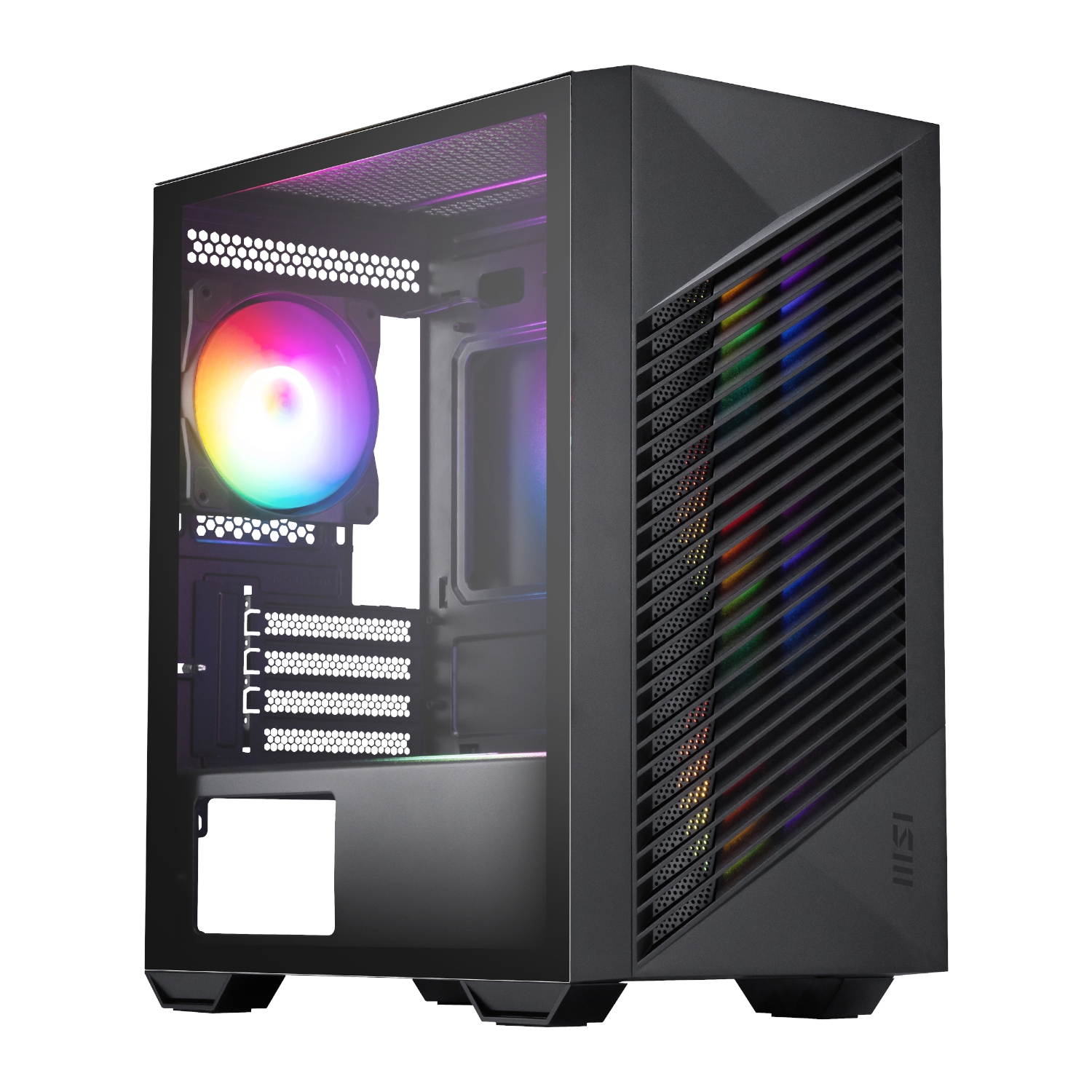 PRO-FORGE-M050A_MSI-PRO-FORGE-M050A-Micro-ATX-Gaming-Chassis-Black_wr_01a MSI PRO FORGE M050A Micro-ATX Gaming Chassis - Black