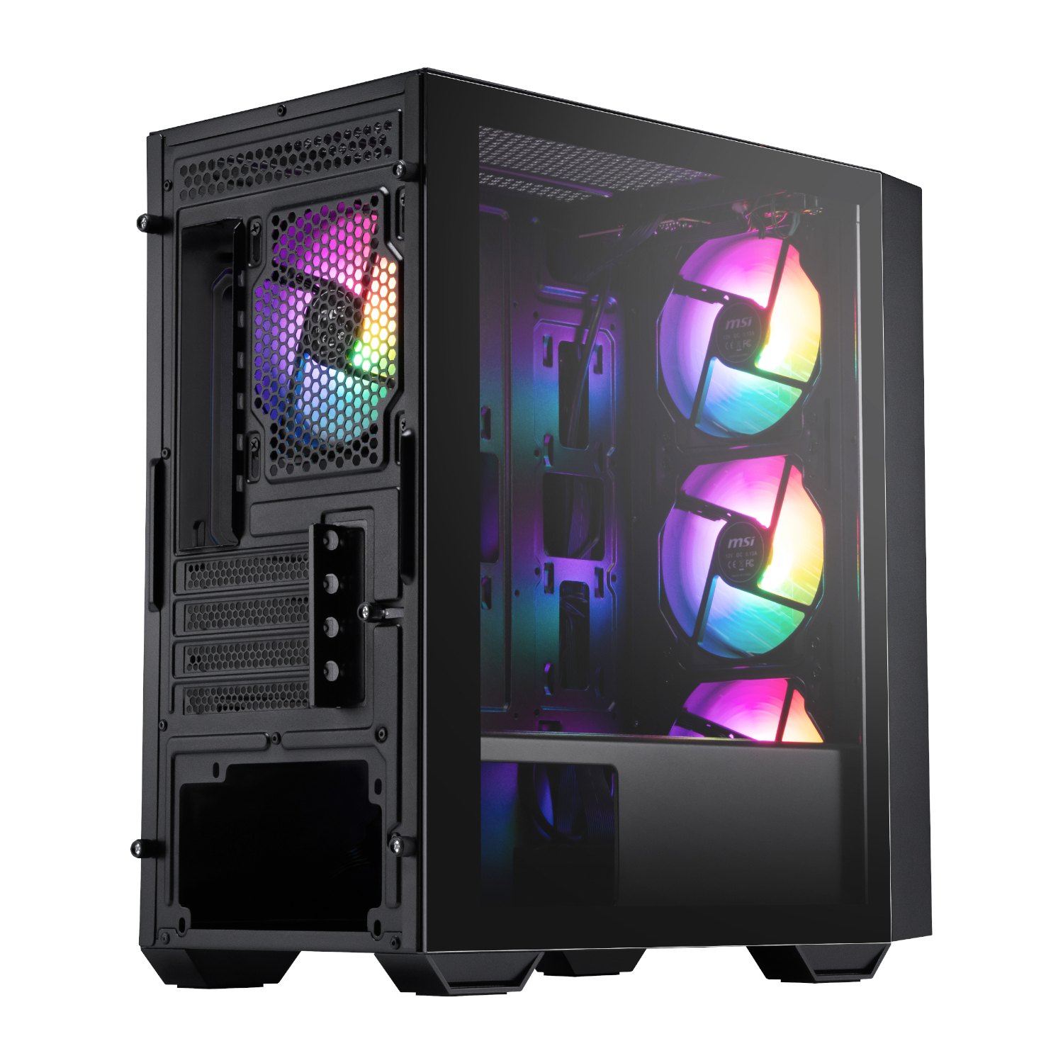 PRO-FORGE-M050A_MSI-PRO-FORGE-M050A-Micro-ATX-Gaming-Chassis-Black_wr_03a MSI PRO FORGE M050A Micro-ATX Gaming Chassis - Black