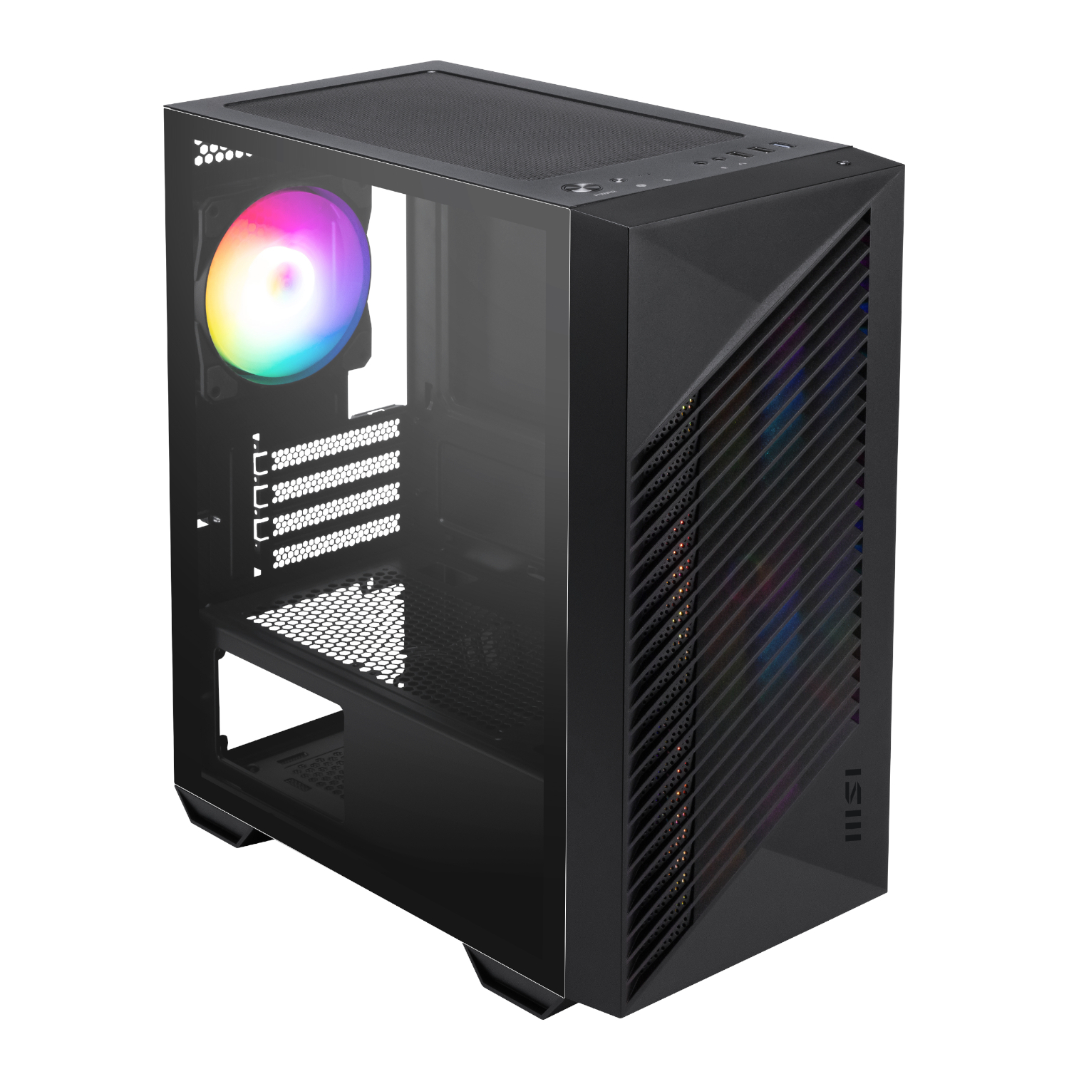 PRO-FORGE-M050A_MSI-PRO-FORGE-M050A-Micro-ATX-Gaming-Chassis-Black_wr_04a MSI PRO FORGE M050A Micro-ATX Gaming Chassis - Black
