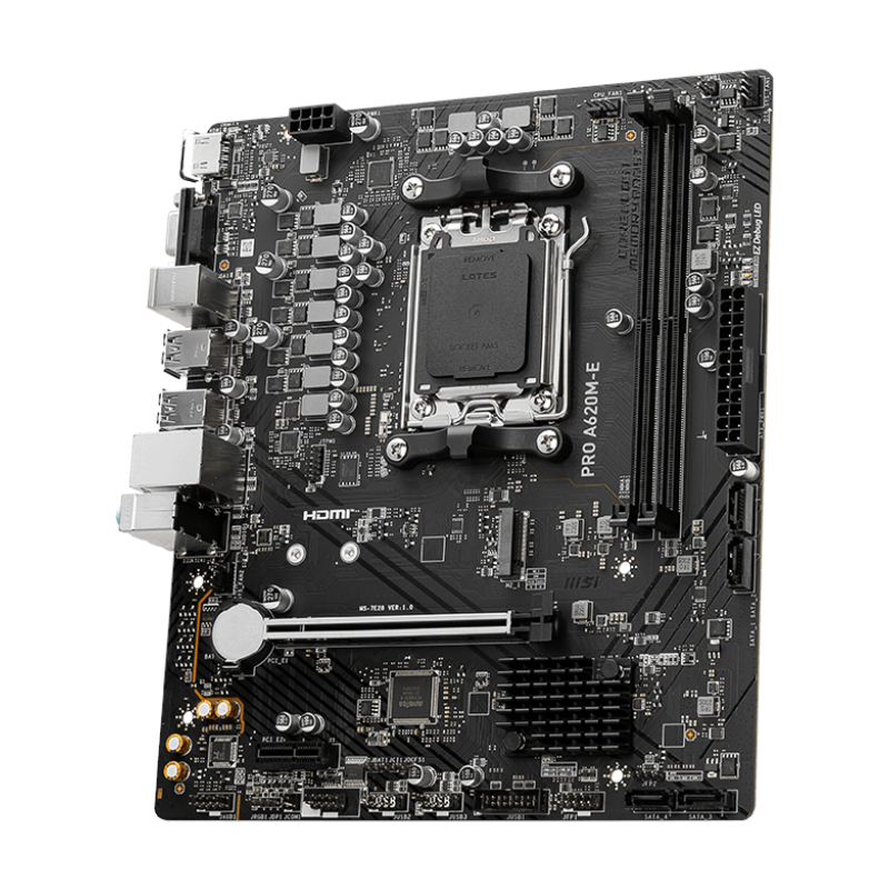 PROA620M-E_wr_03 MSI A620M-E PRO AMD AM5 MATX Gaming Motherboard
