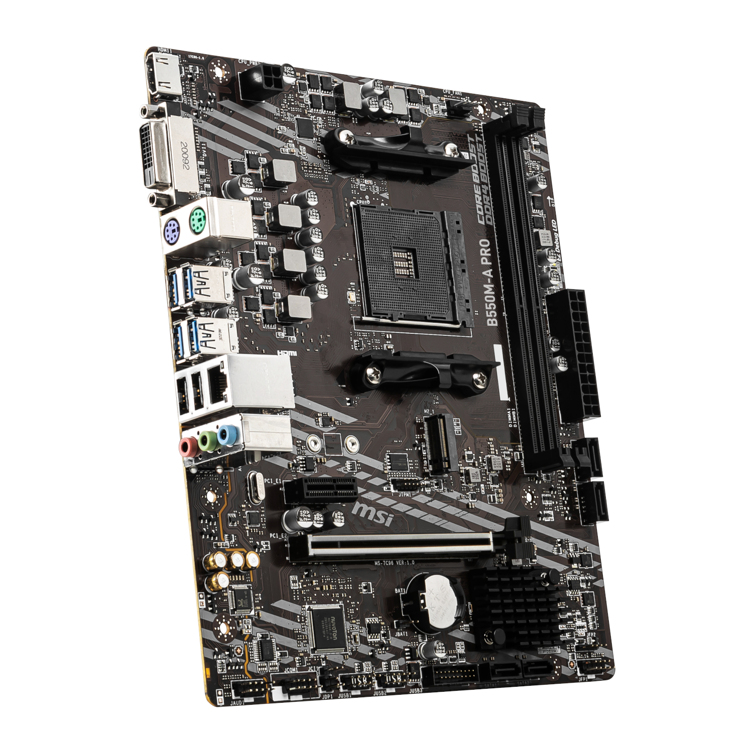 PROB550M-APRO_MSI-B550M-A-Pro-AM4-M-ATX-Motherboard-Black_wr_03a MSI B550M-A Pro AM4 M-ATX Motherboard