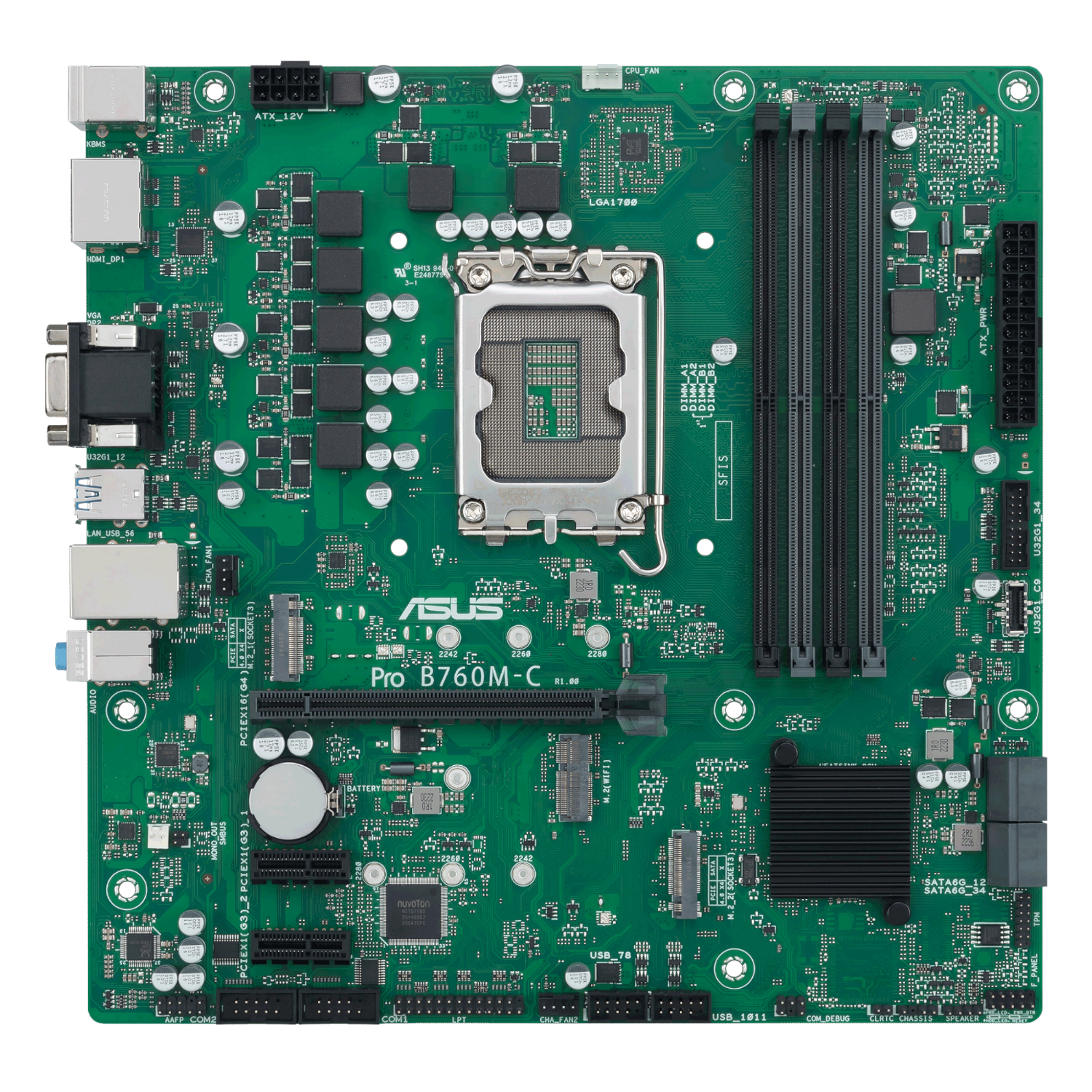 PROB760M-C-CSM_ASUS-PRO-B760M-C-CSM-LGA-1700-M-ATX-Motherboard_wr_02 ASUS PRO B760M C CSM LGA 1700 M-ATX Motherboard
