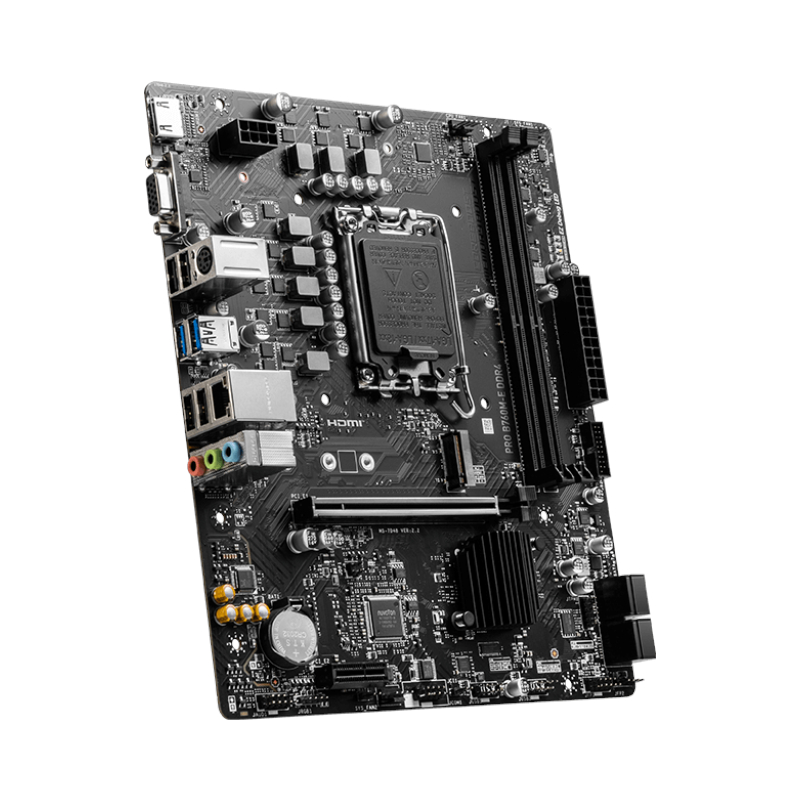 PROB760M-EDDR4_wr_04 MSI PRO B760M-E DDR4 Intel LGA1700 mATX Motherboard